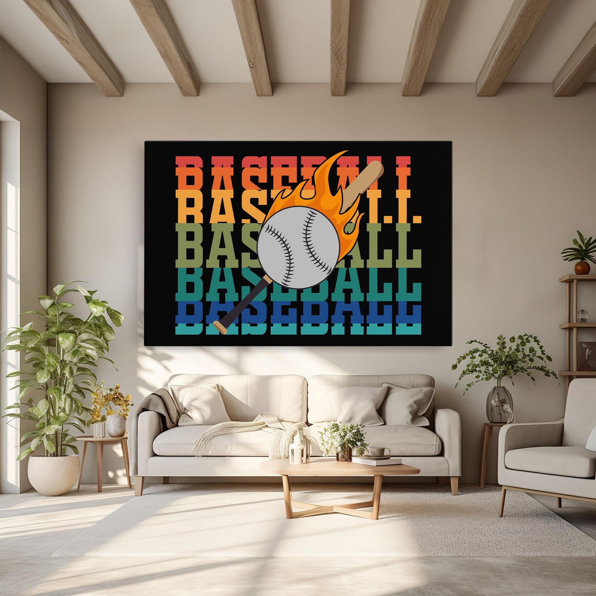 Obraz na Płótnie Baseball Color mockup 6