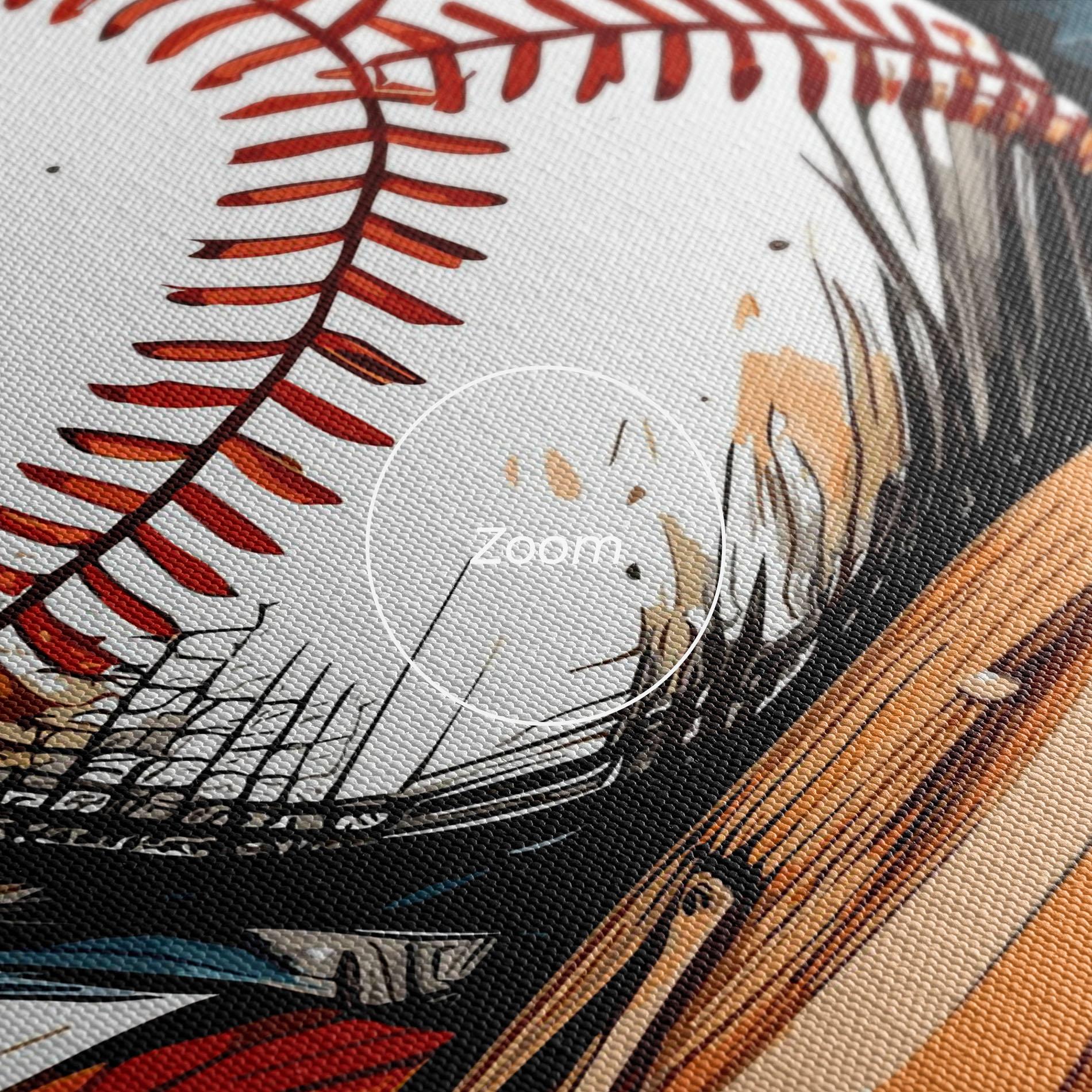 Obraz na Płótnie Baseball Trash mockup 3