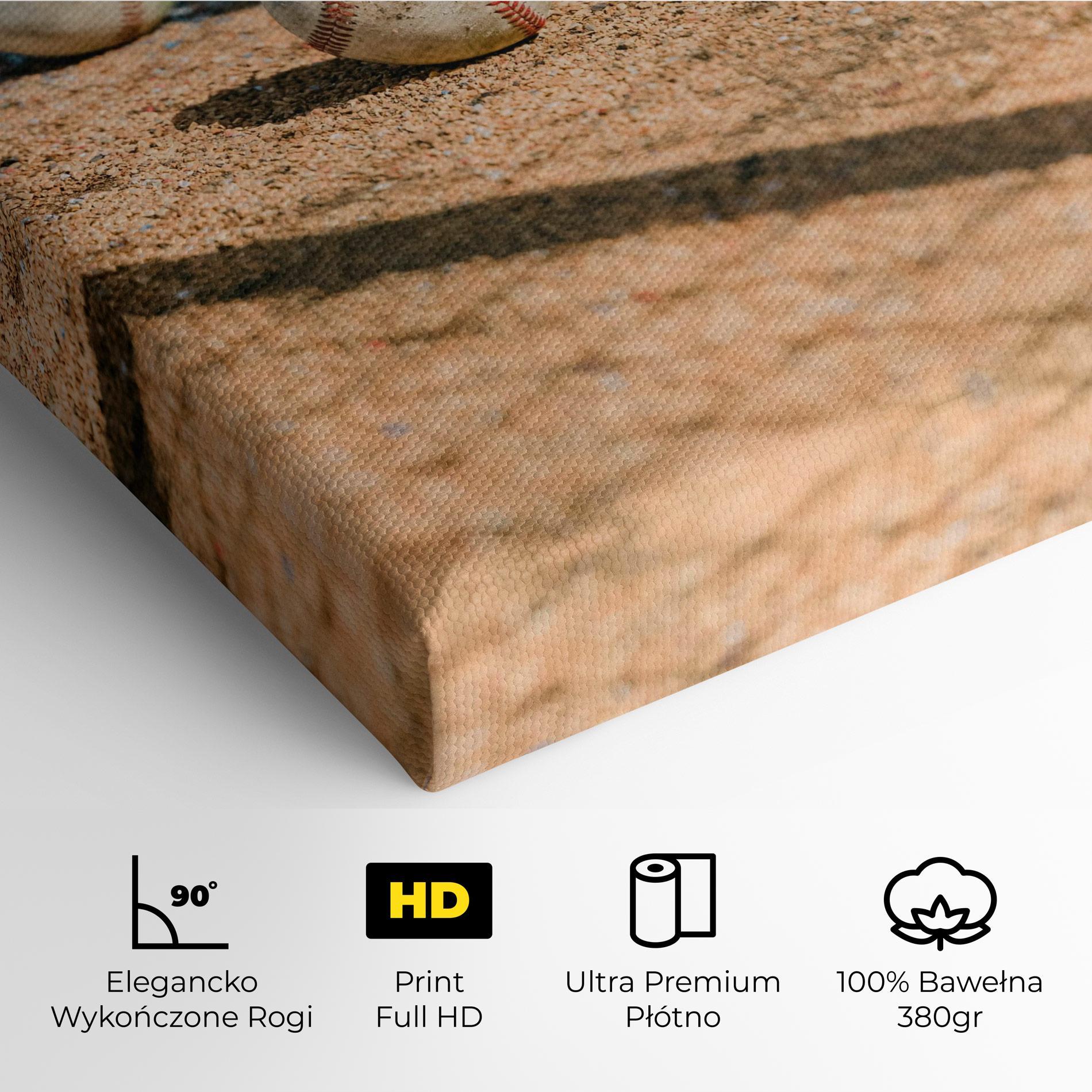 Obraz na Płótnie Baseball Balls mockup 4