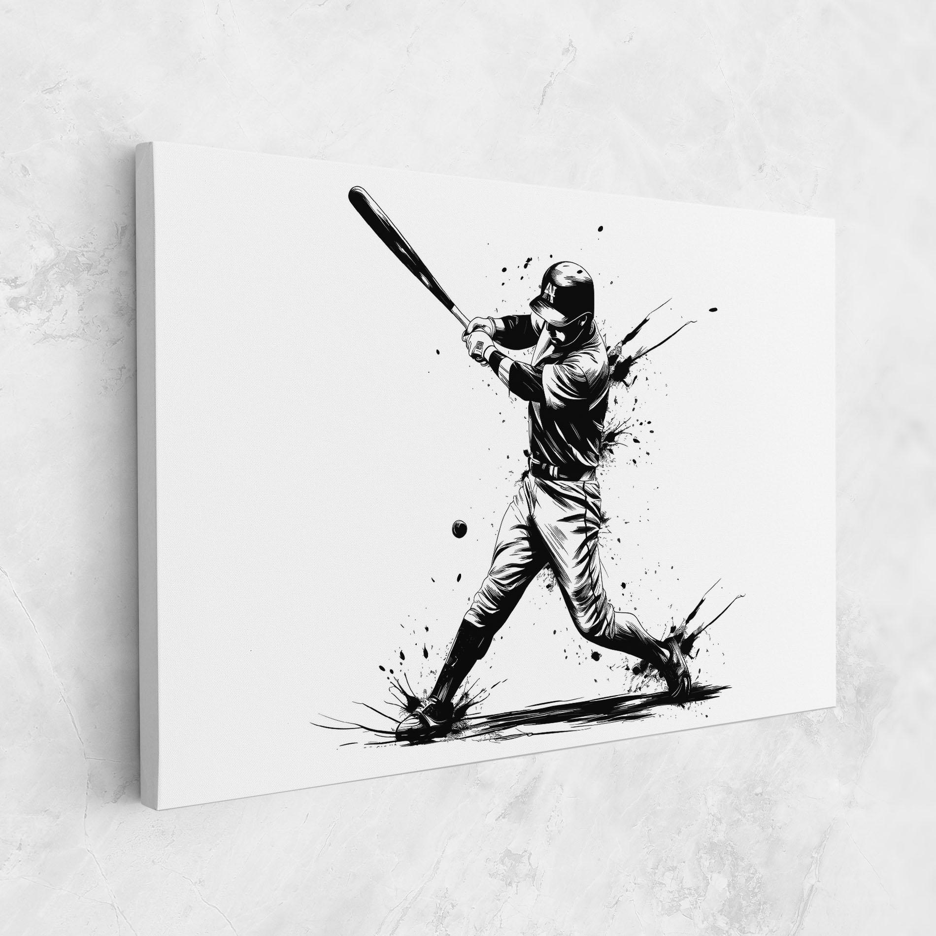 Obraz na Płótnie Baseball Splash mockup 1
