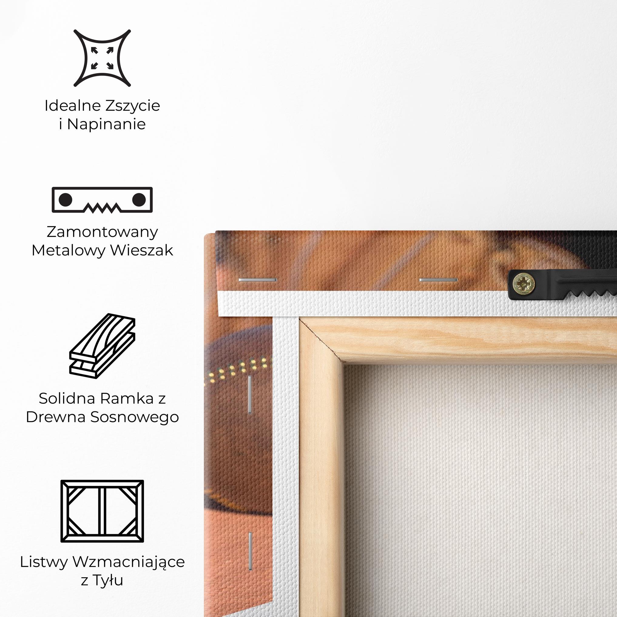 Obraz na Płótnie Brown Baseball Ball mockup 5