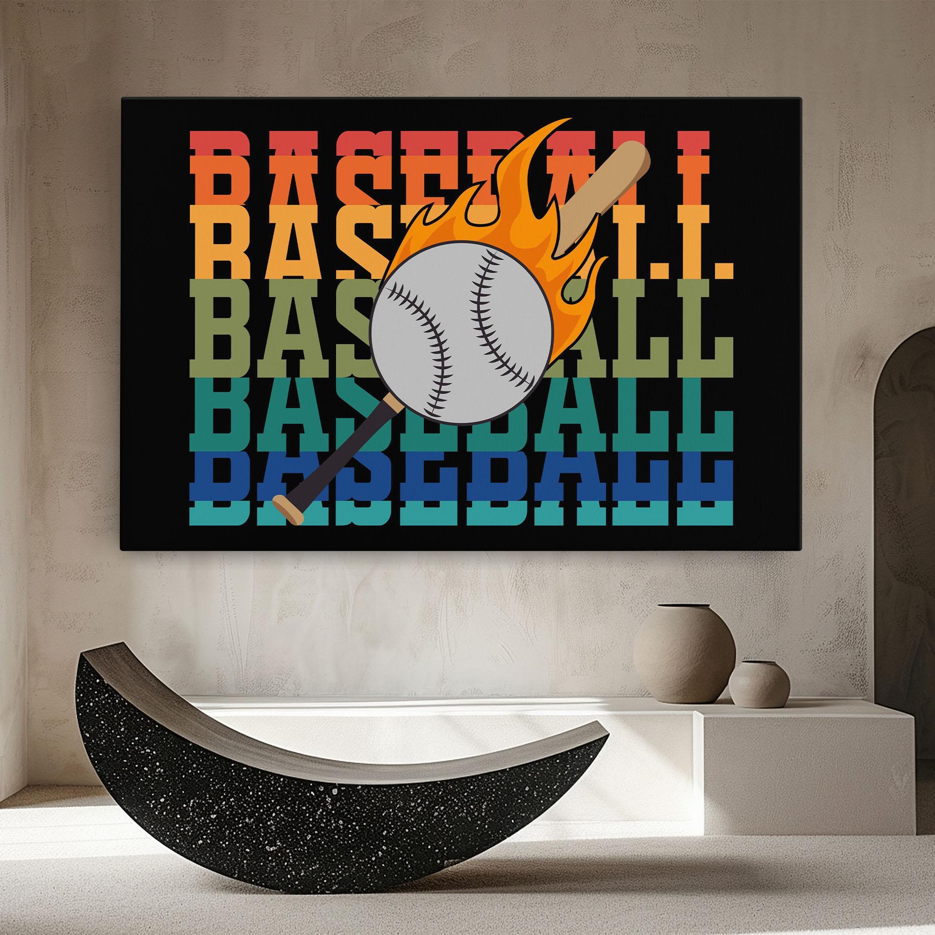 Obraz na Płótnie Baseball Color mockup 8