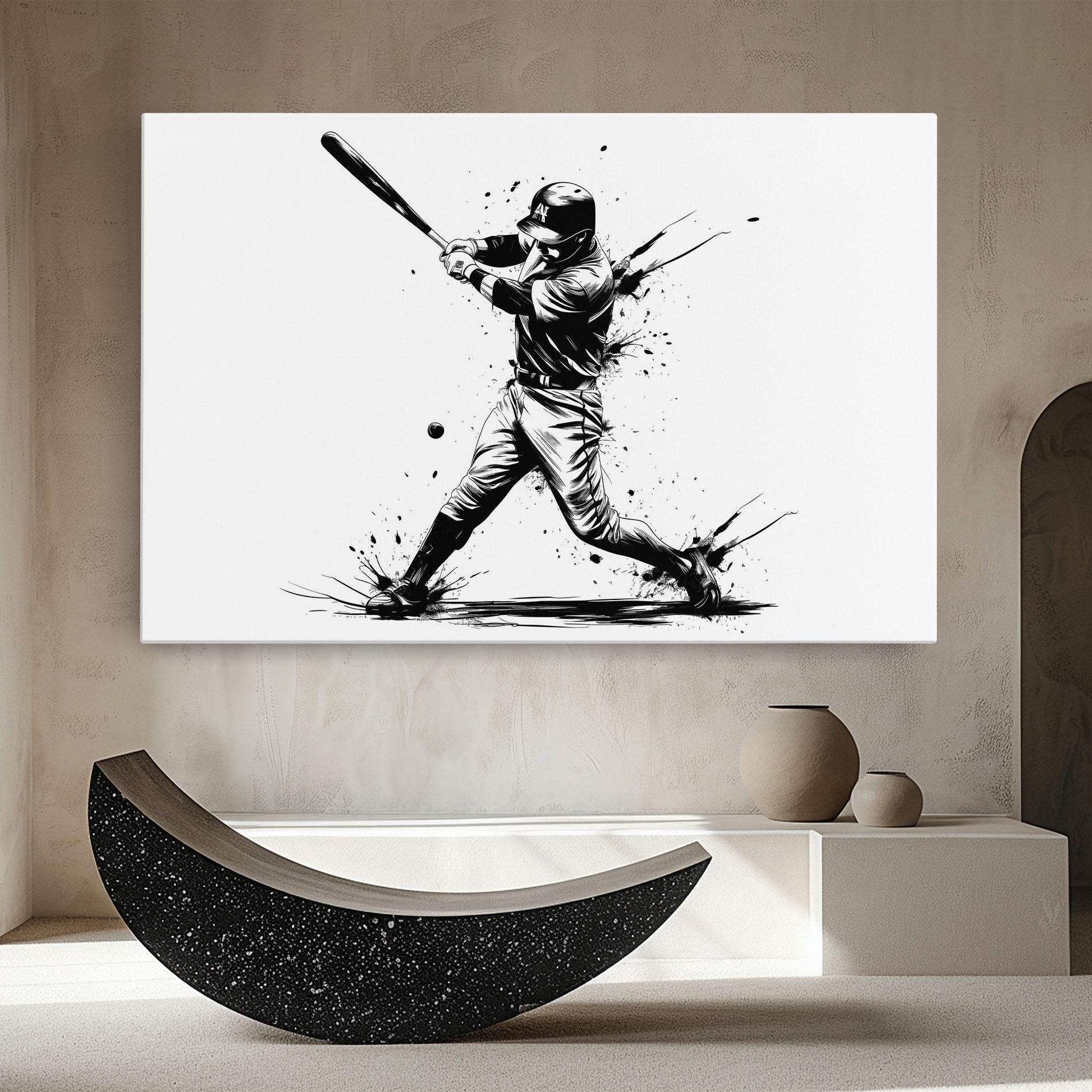 Obraz na Płótnie Baseball Splash mockup 8