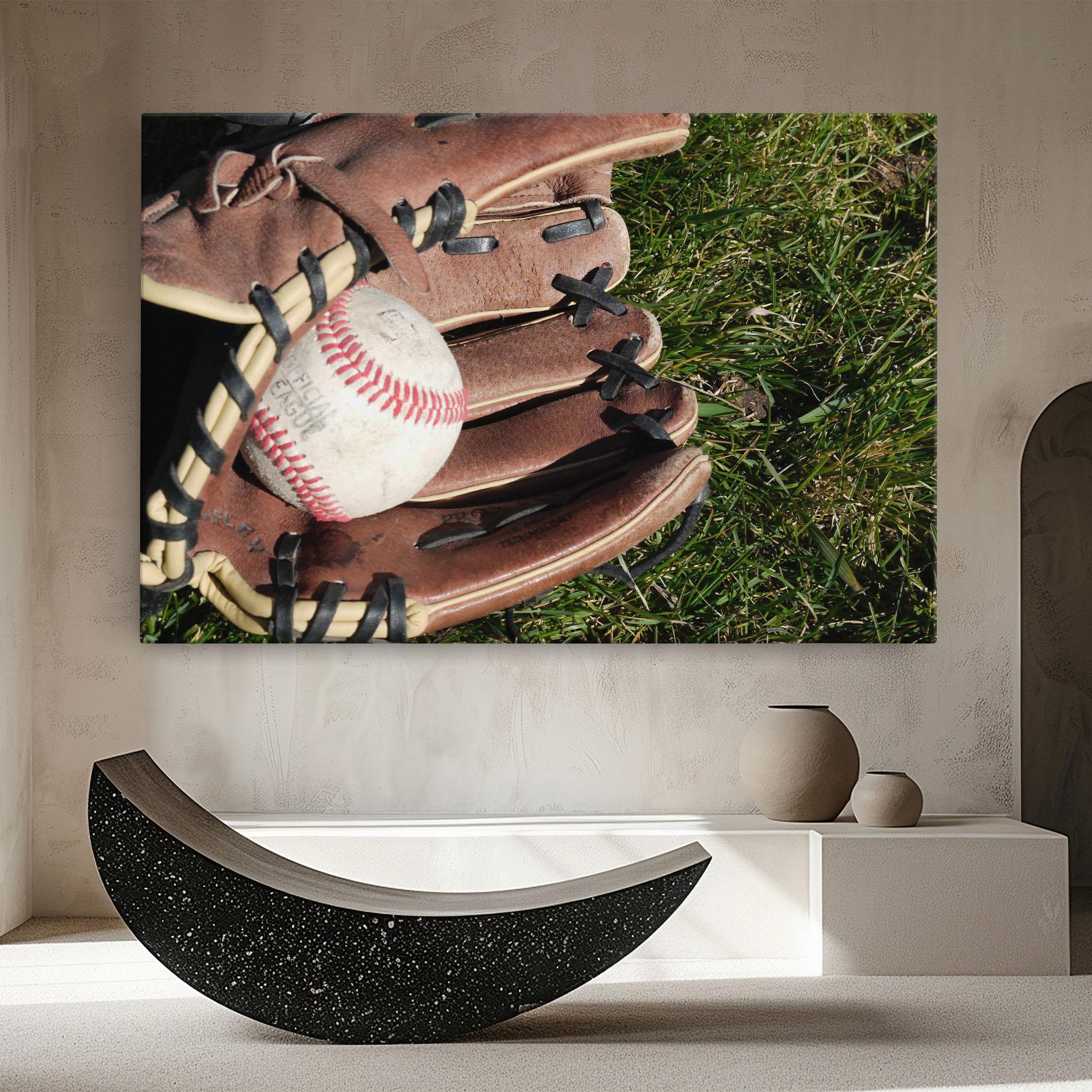 Obraz na Płótnie Brown Baseball Glove mockup 8