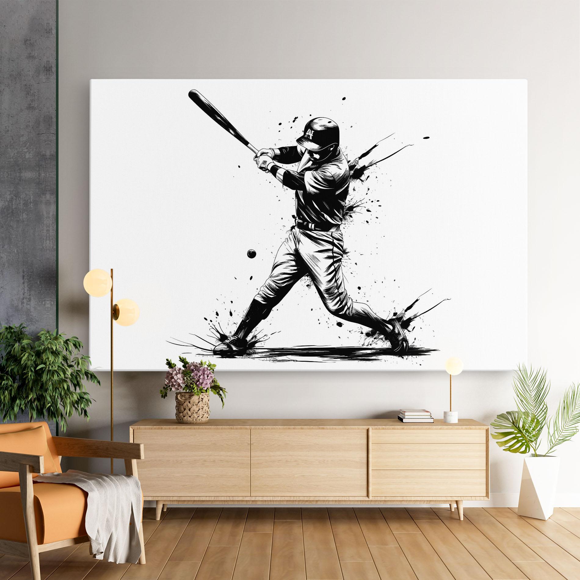 Obraz na Płótnie Baseball Splash mockup 9
