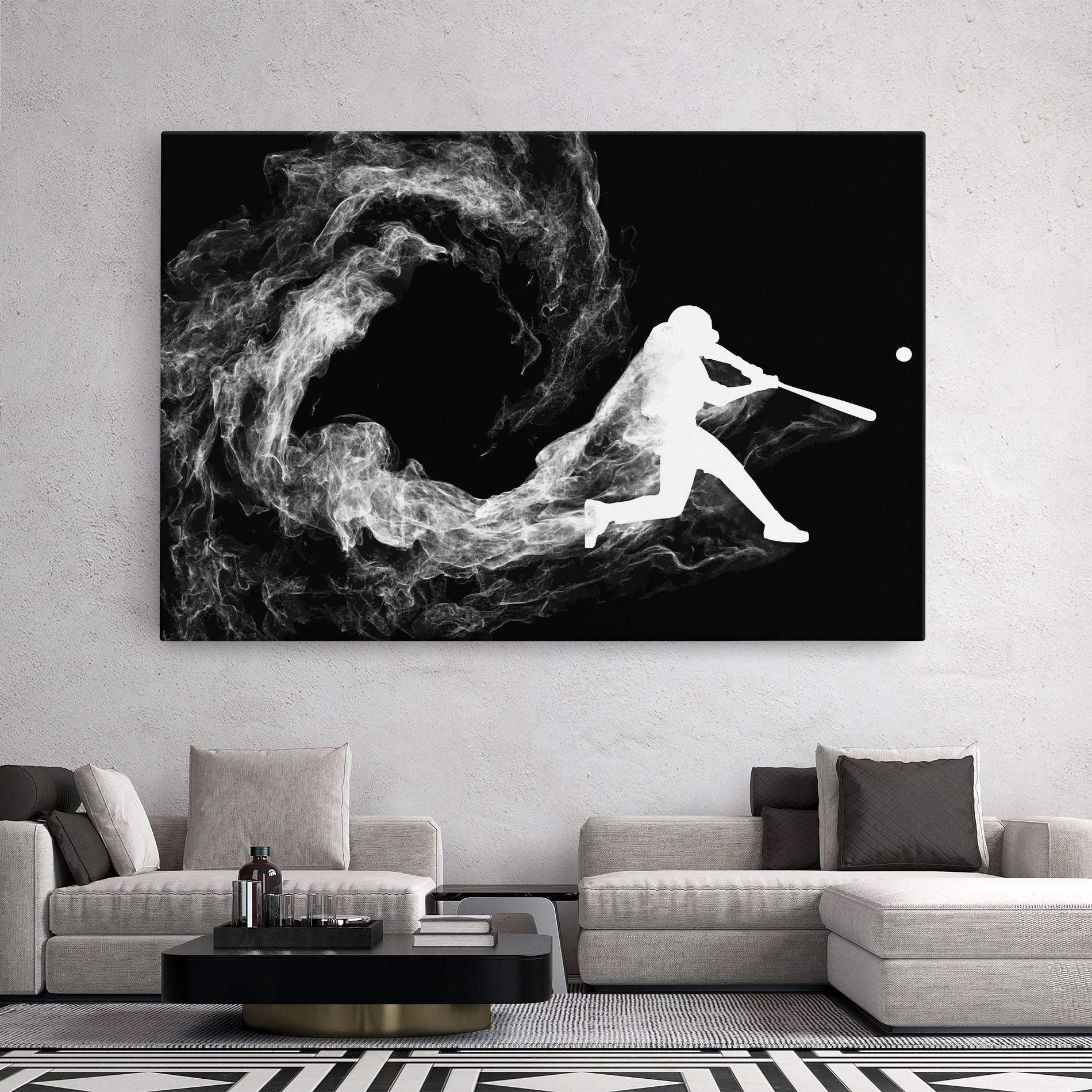 Obraz na Płótnie Baseball Smoke mockup 2