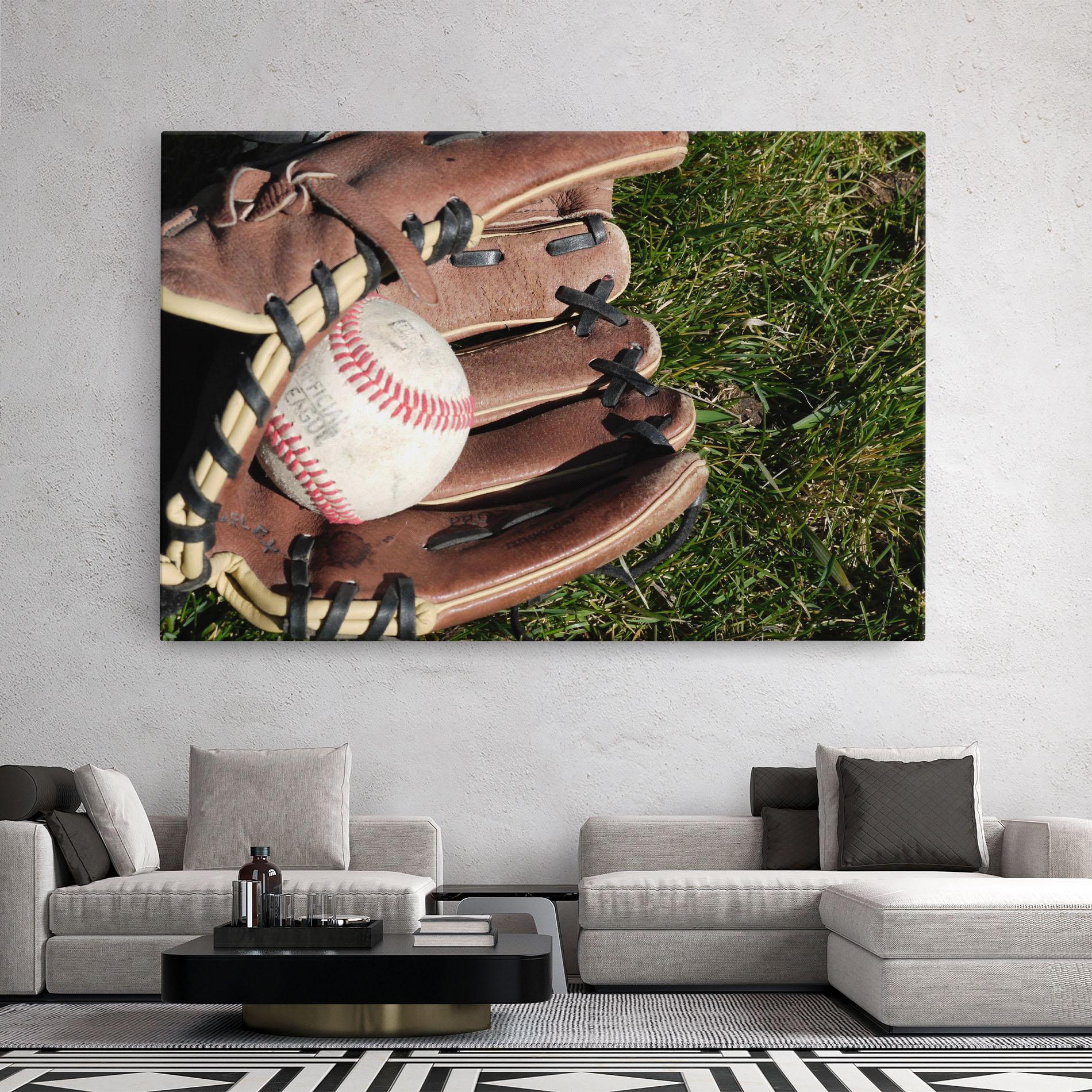 Obraz na Płótnie Brown Baseball Glove mockup 2