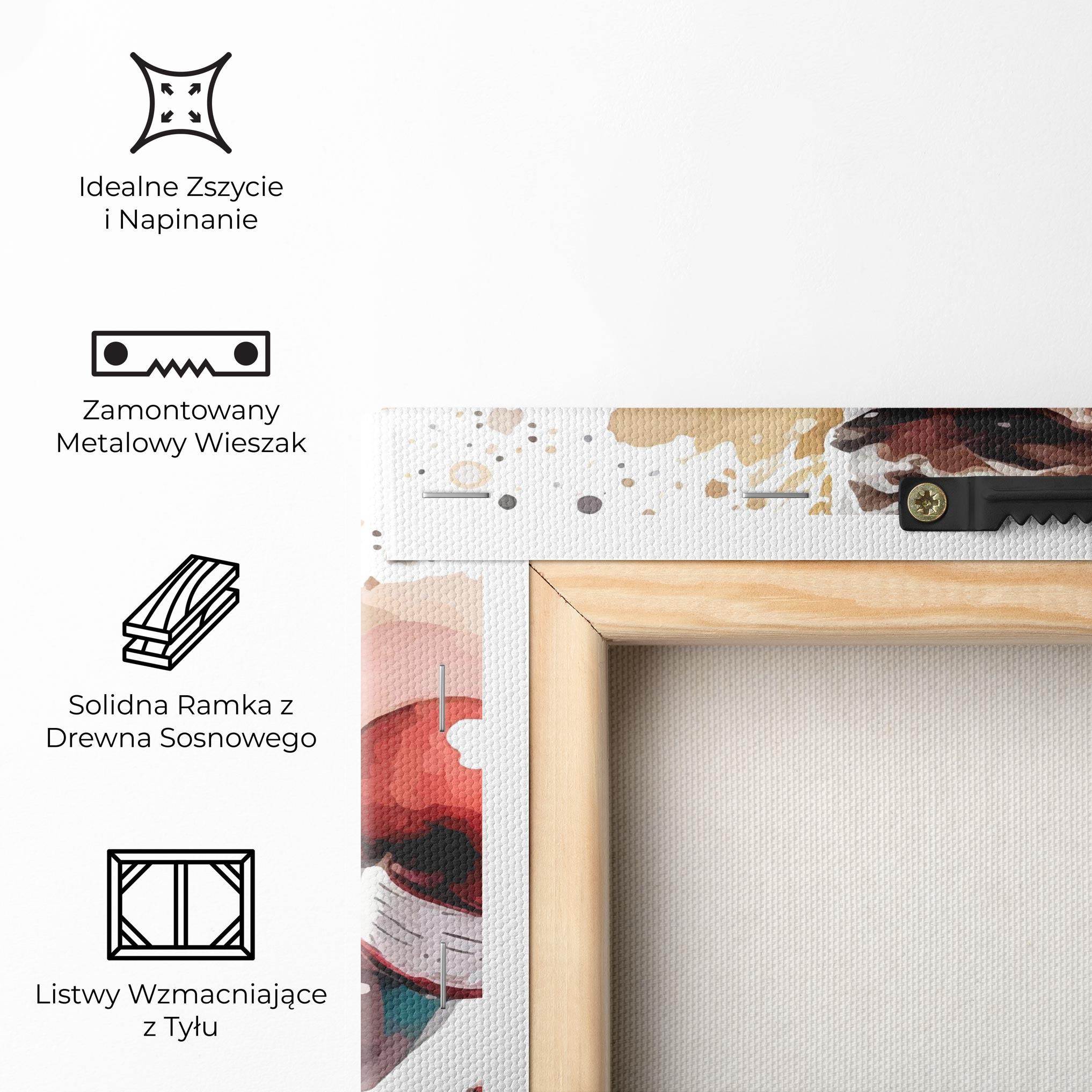 Obraz na Płótnie Boxing Cream Green mockup 5