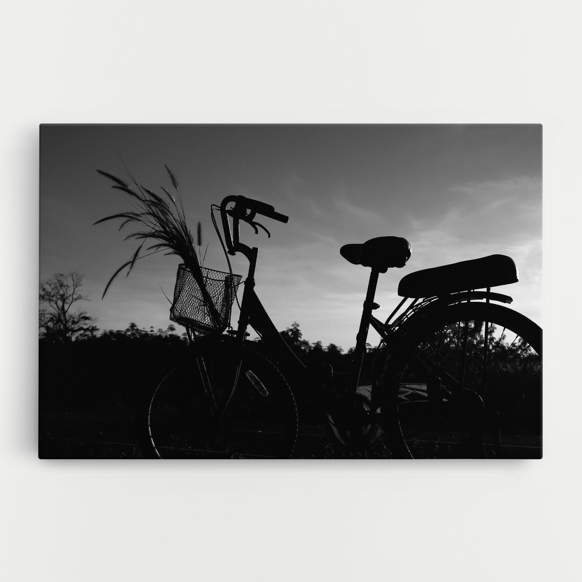 Obraz na Płótnie Black Bike Shilouette mockup 0