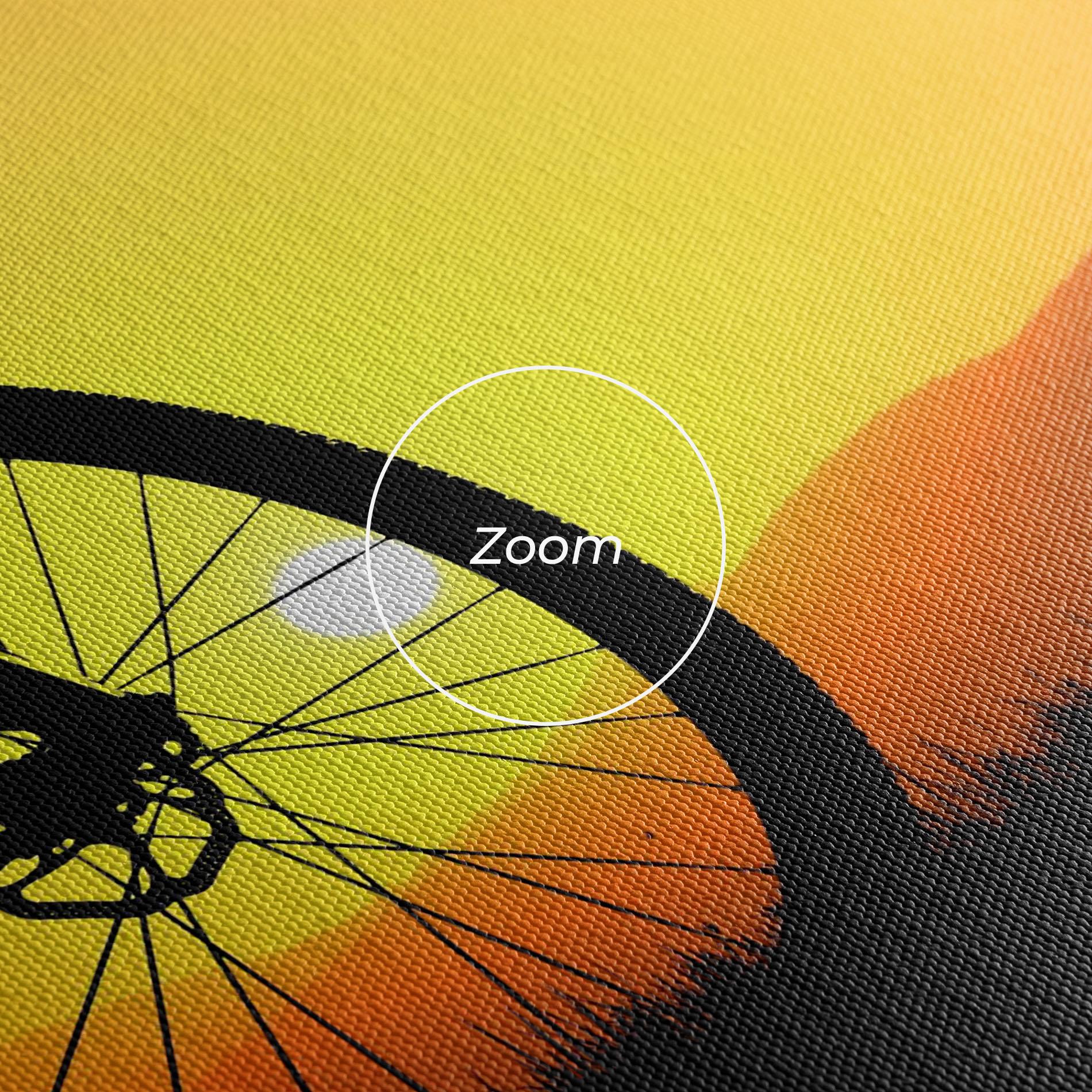 Obraz na Płótnie Mtb Silhouette View mockup 3