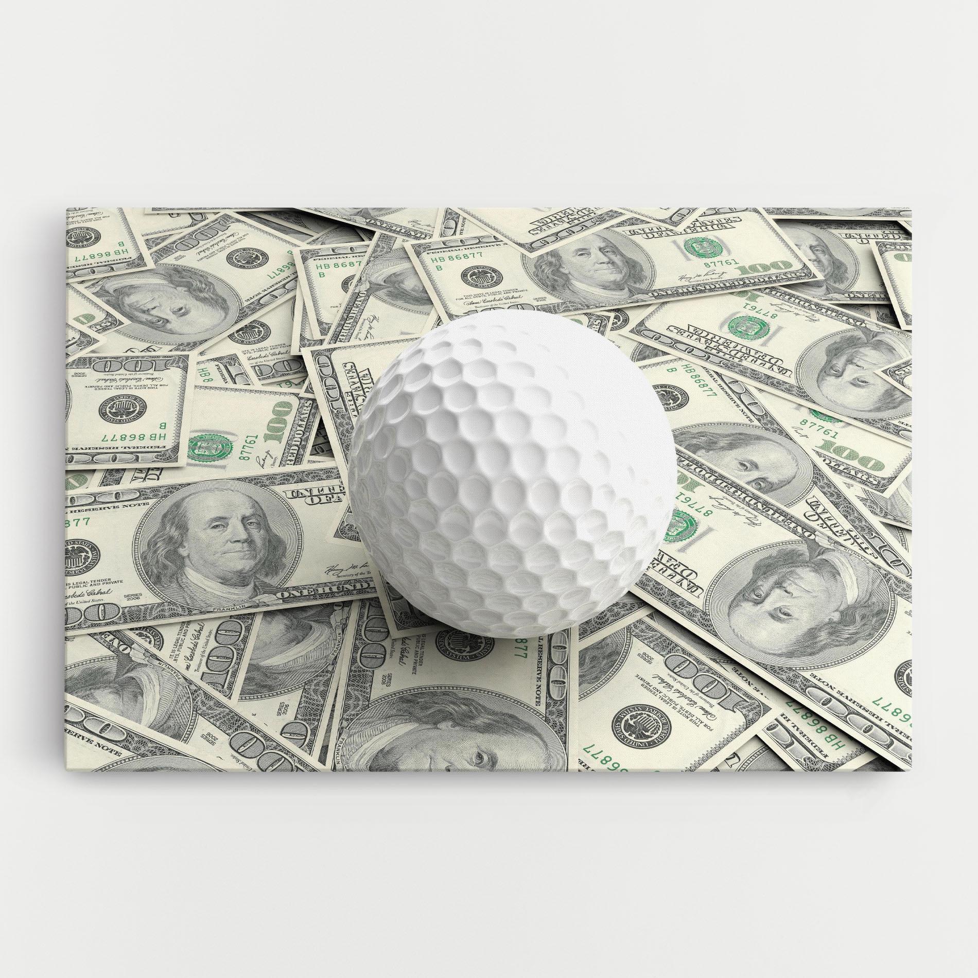 Obraz na Płótnie 3d Golf Ball mockup 0