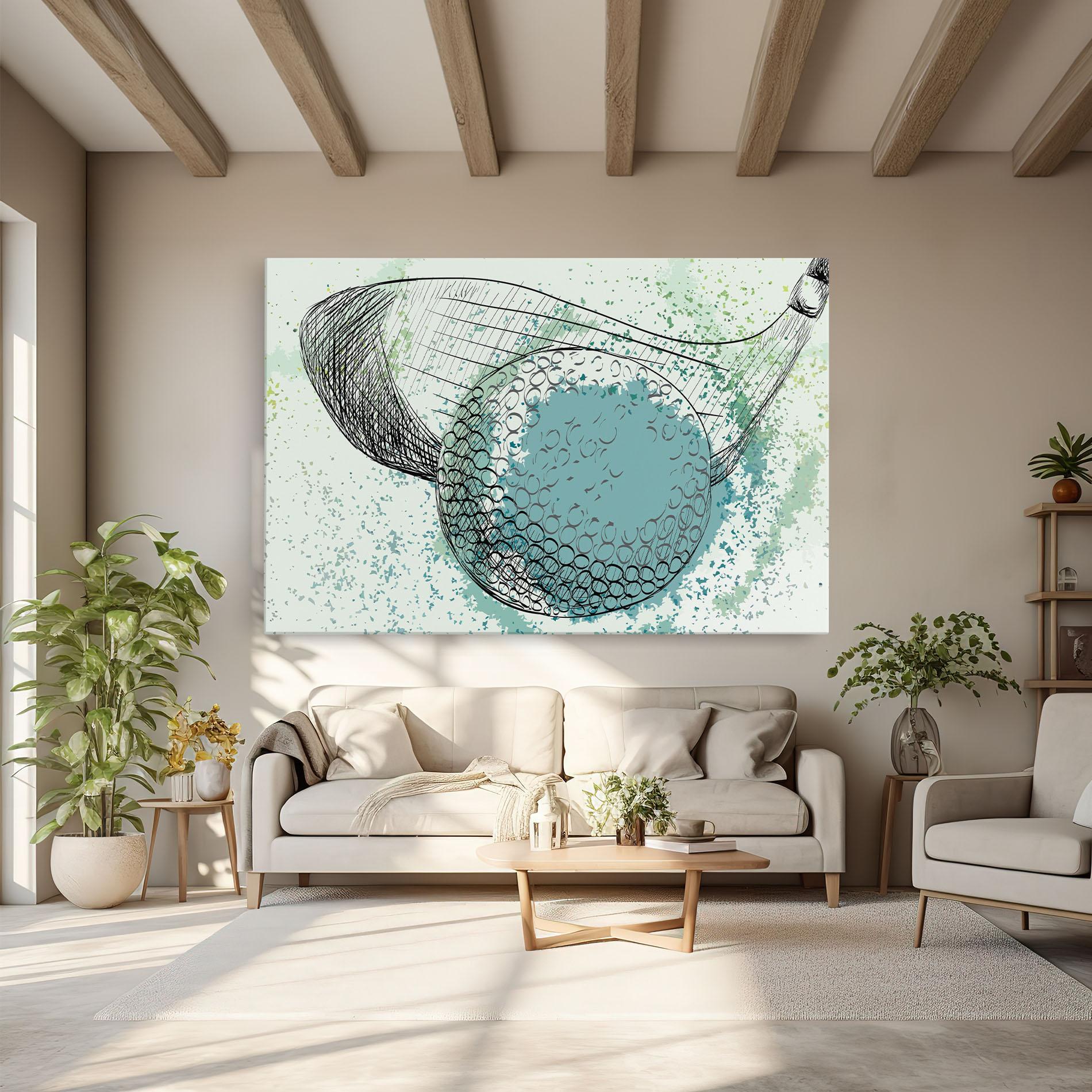 Obraz na Płótnie Blue Golf mockup 6