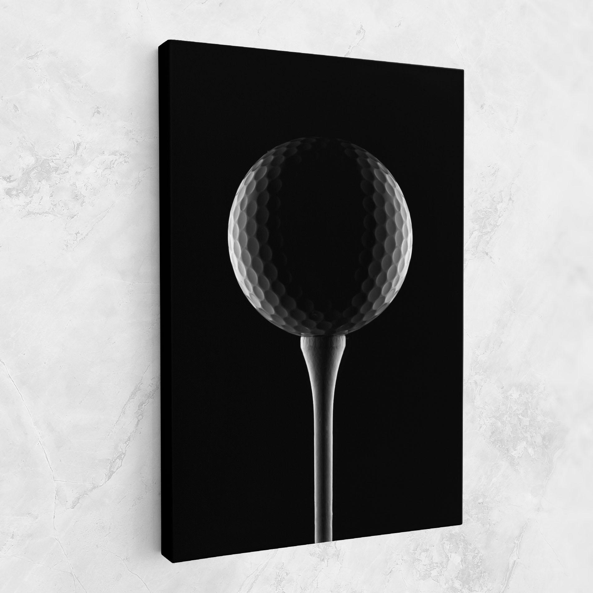 Obraz na Płótnie Golf Ball Black mockup 1