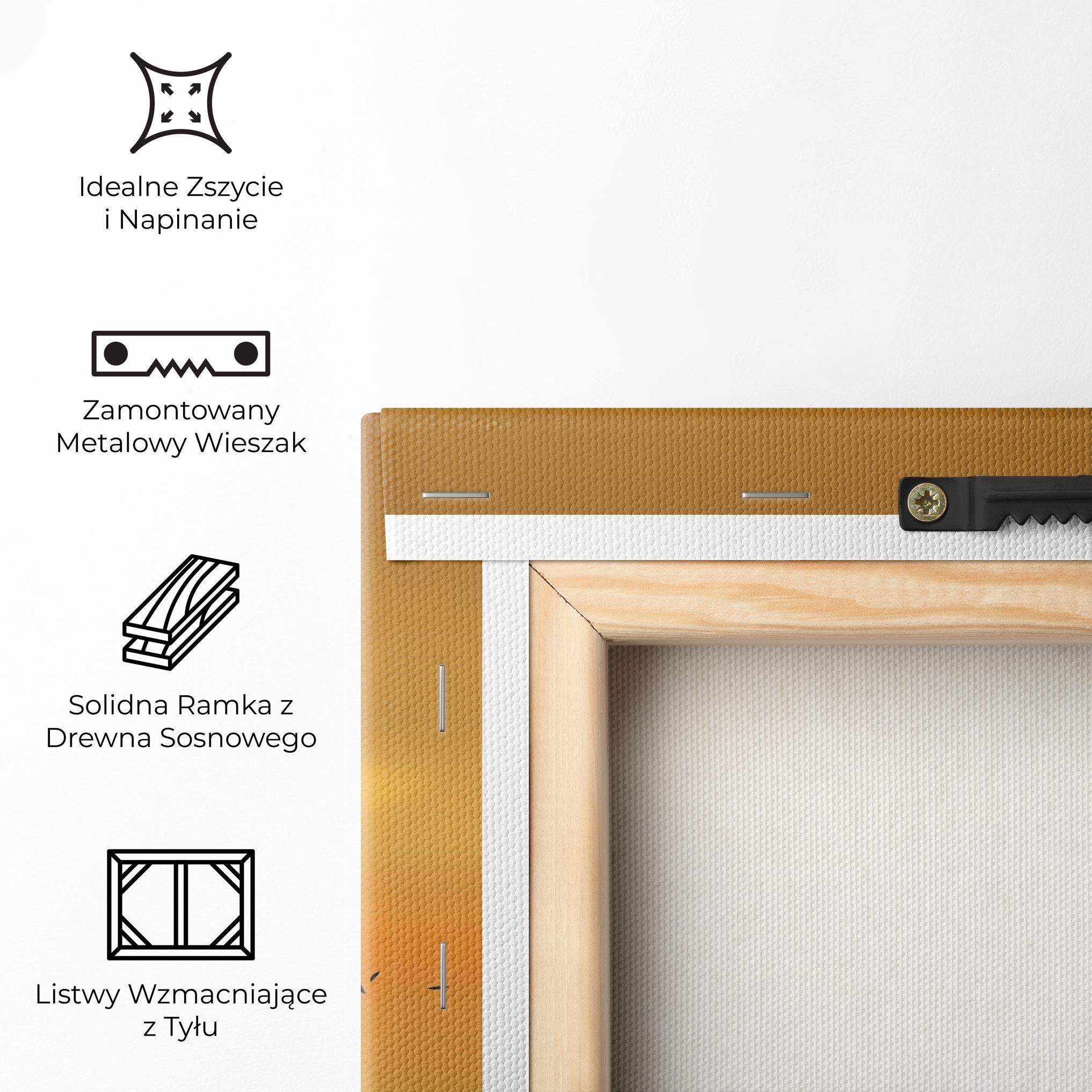 Obraz na Płótnie Gold Sunrise mockup 5