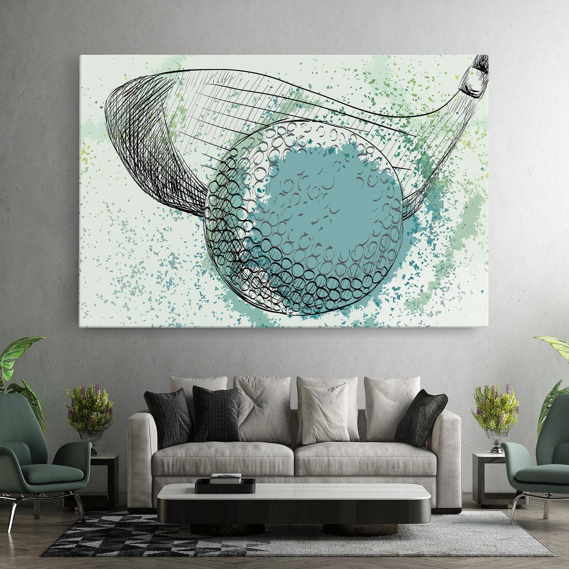 Obraz na Płótnie Blue Golf mockup 7