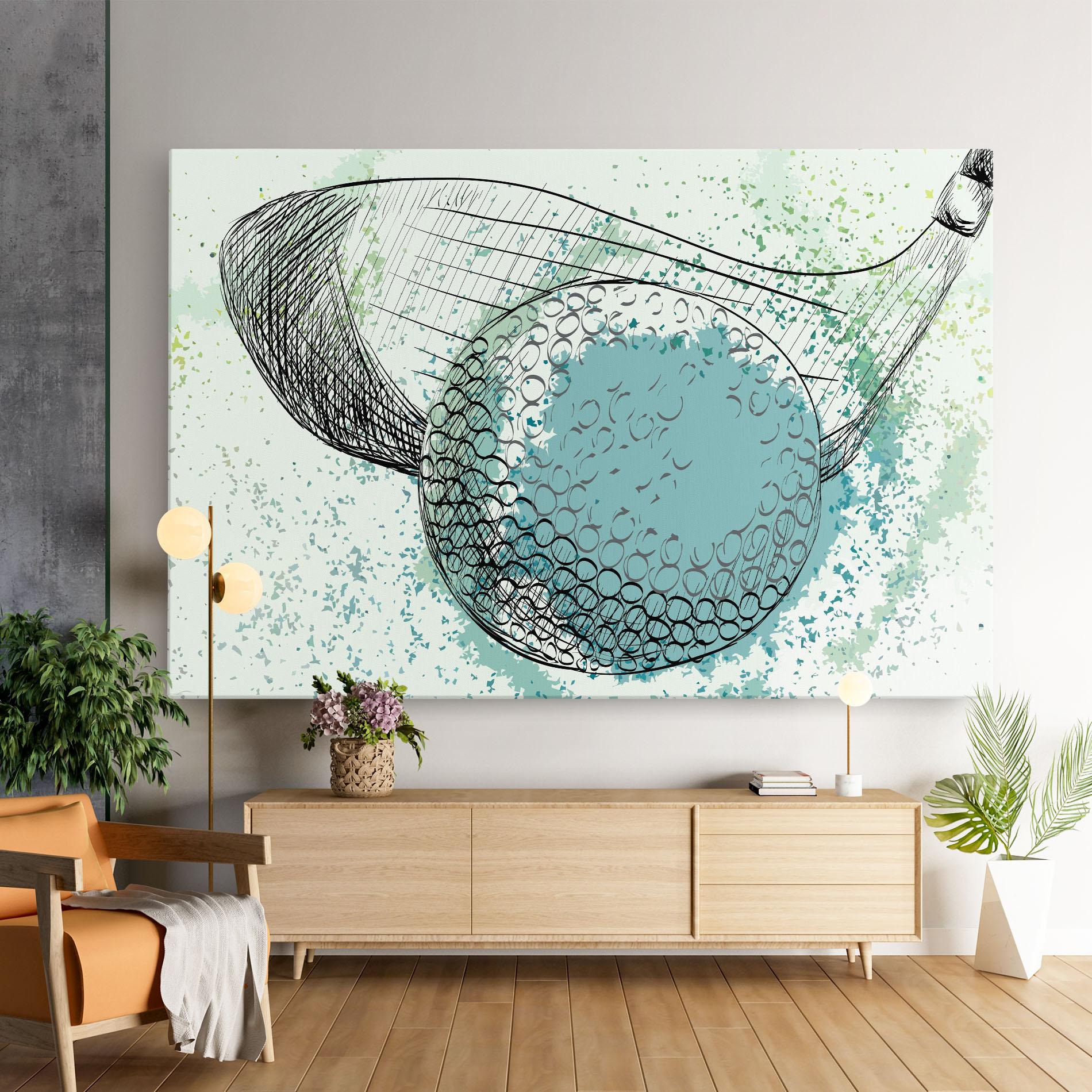 Obraz na Płótnie Blue Golf mockup 9