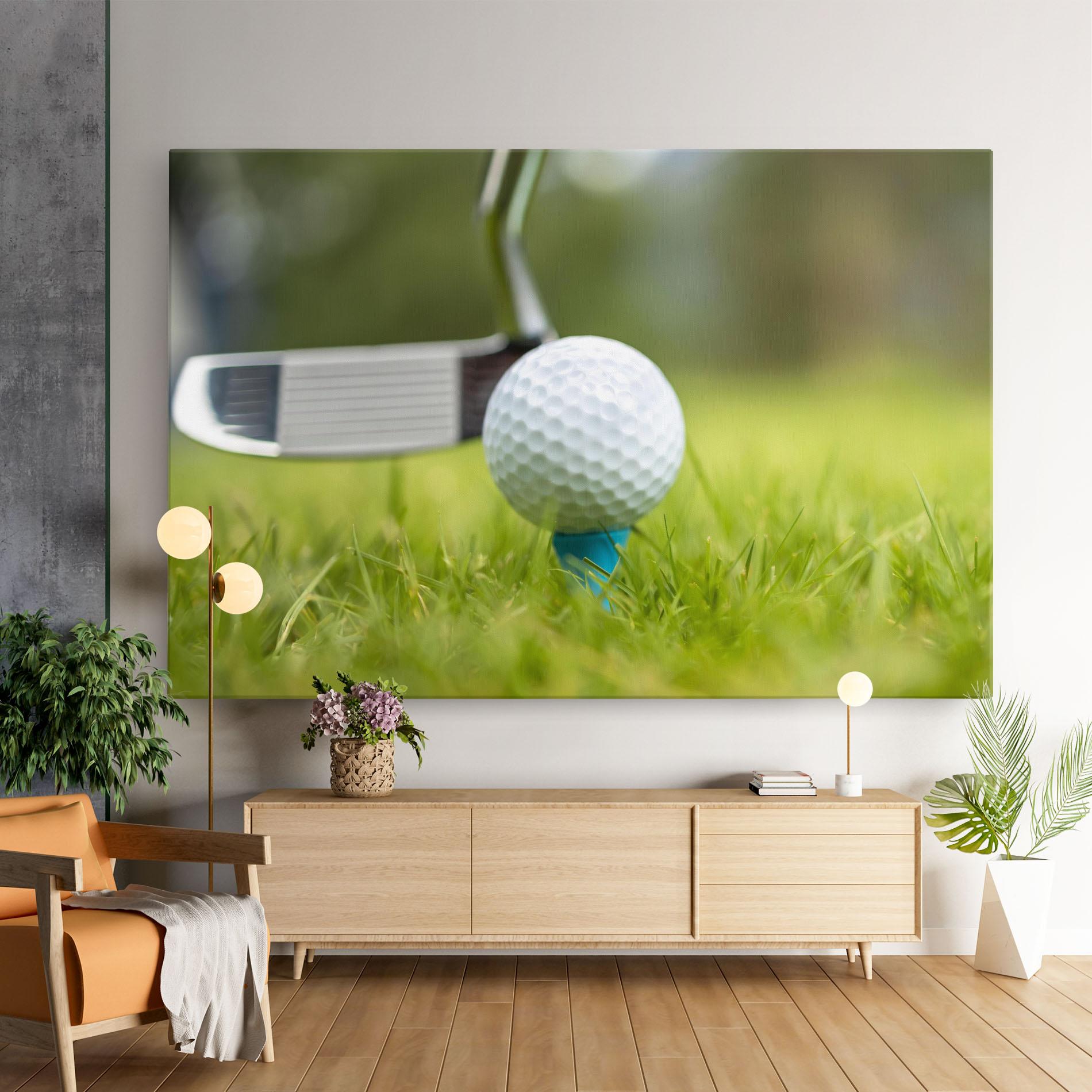 Obraz na Płótnie Golf Ball Tee mockup 9