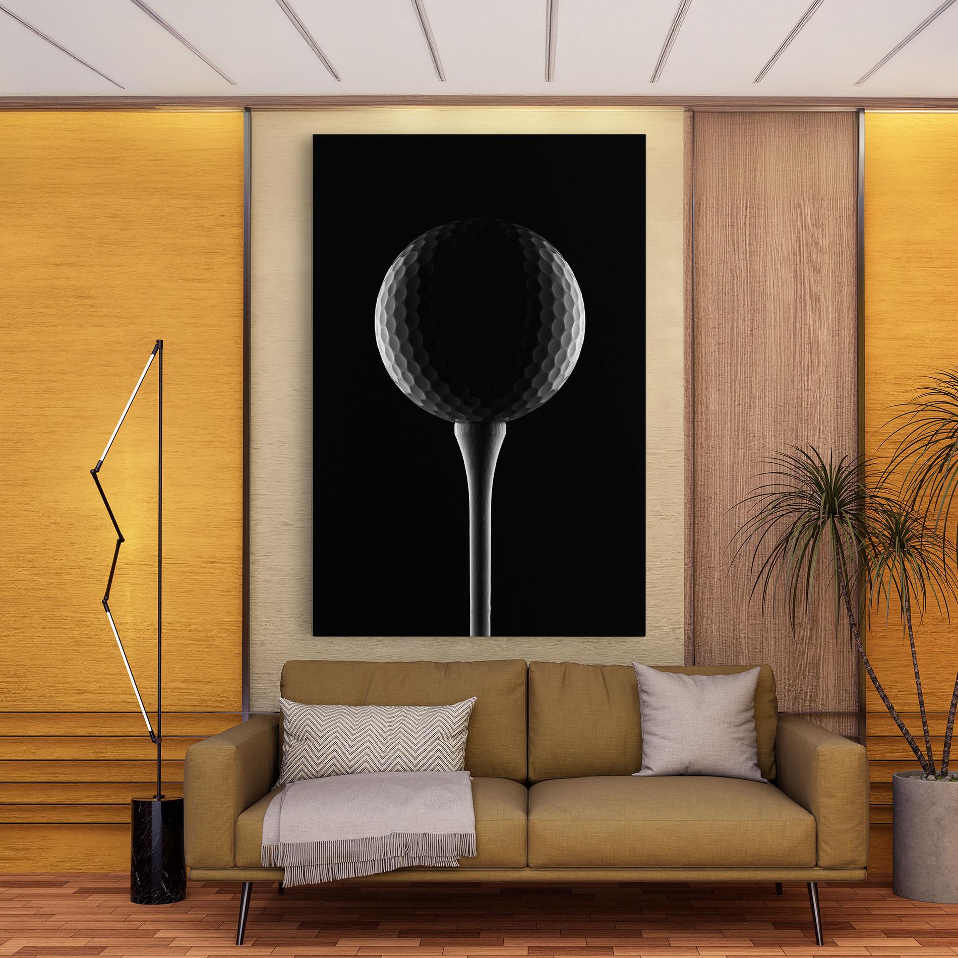 Obraz na Płótnie Golf Ball Black mockup 9