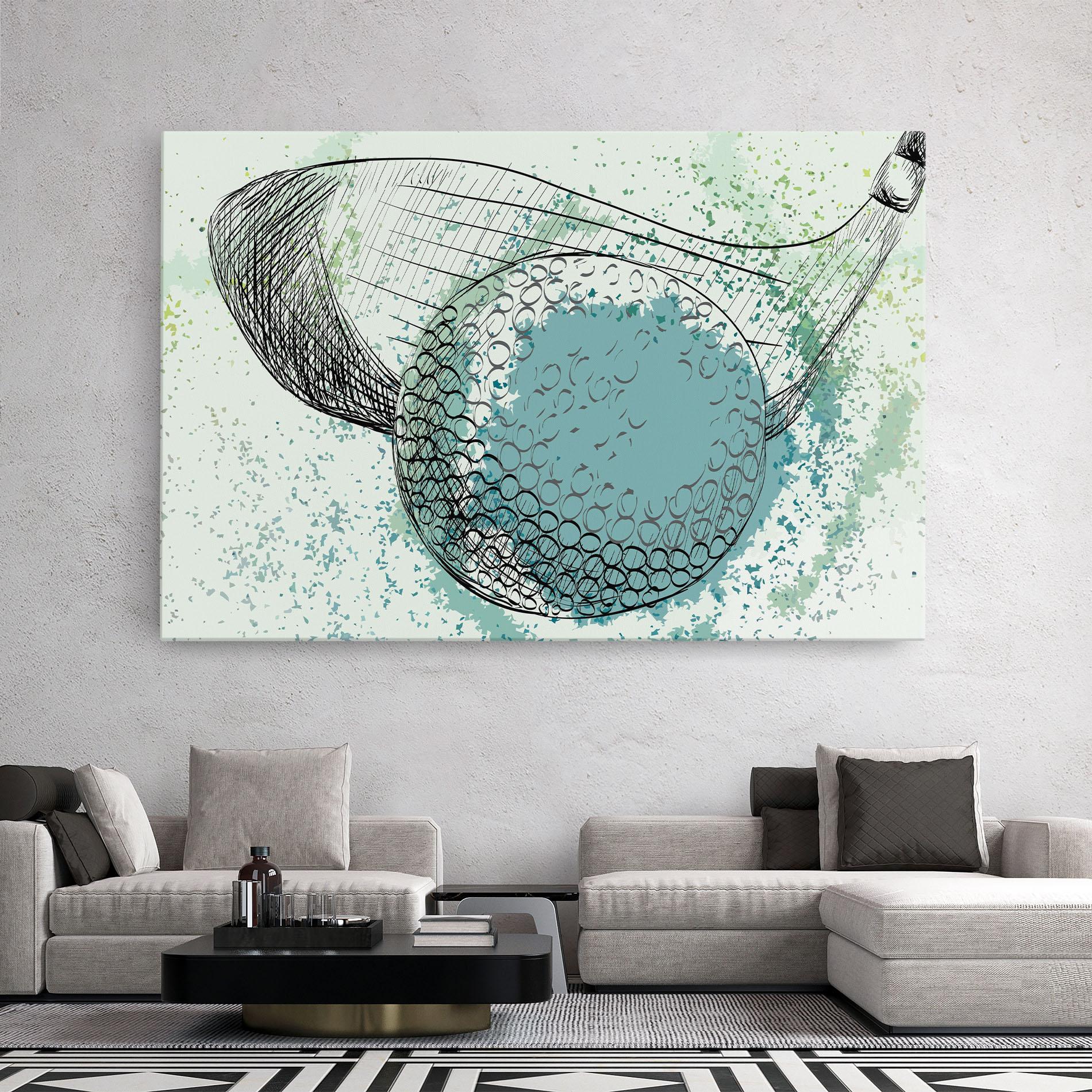 Obraz na Płótnie Blue Golf mockup 2