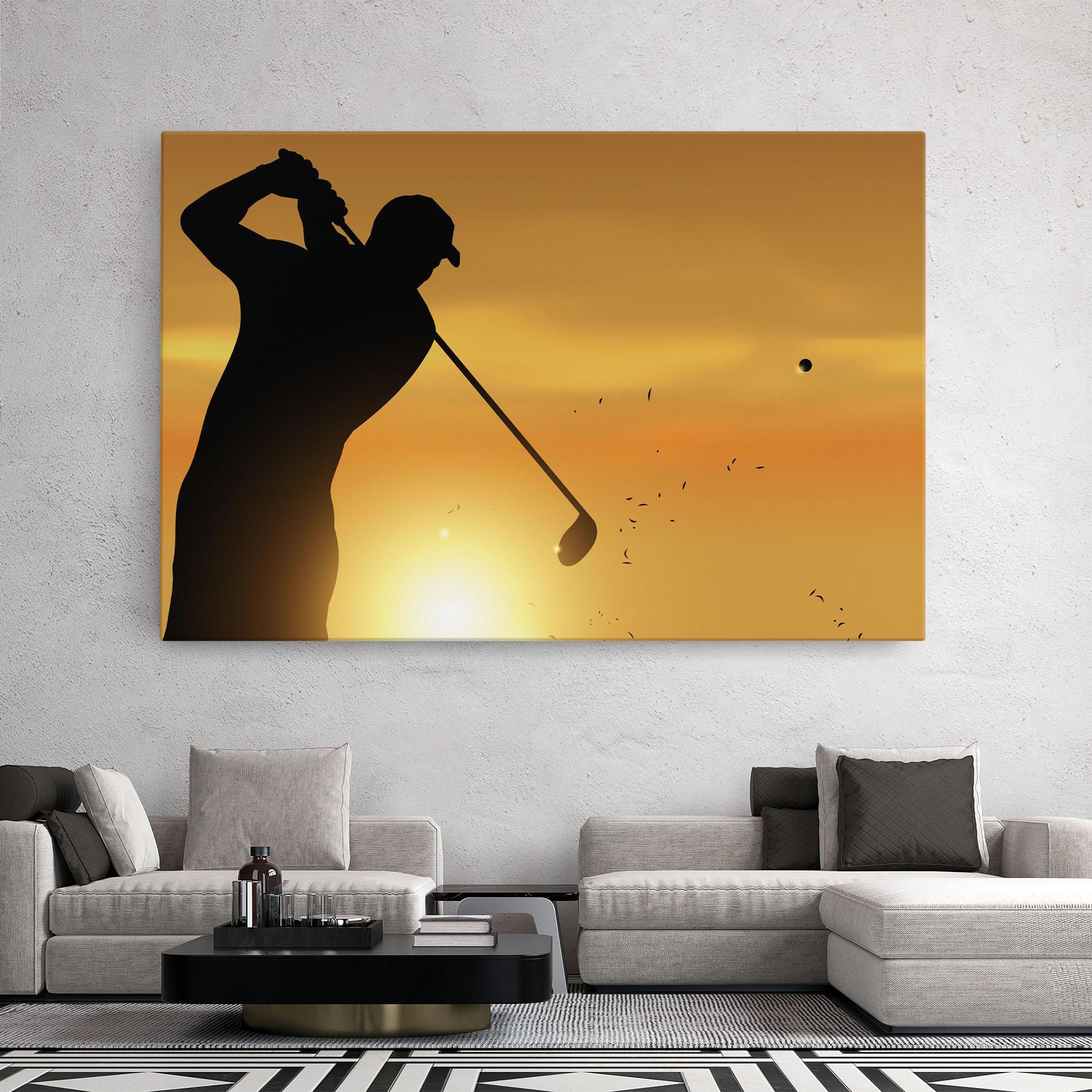 Obraz na Płótnie Gold Sunrise mockup 2