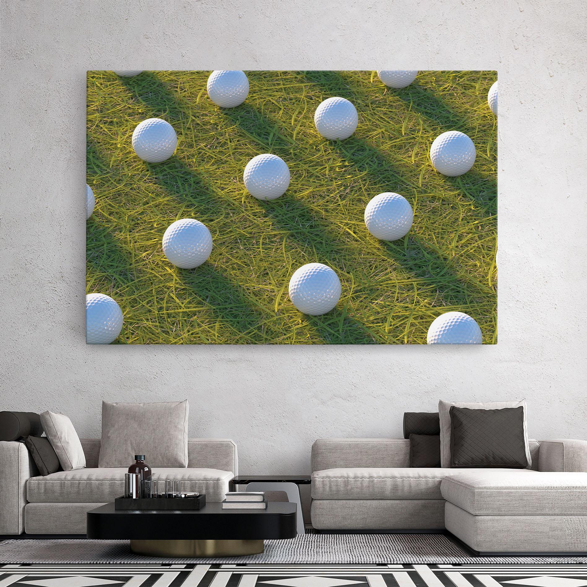 Obraz na Płótnie Golf Ball On Grass mockup 2