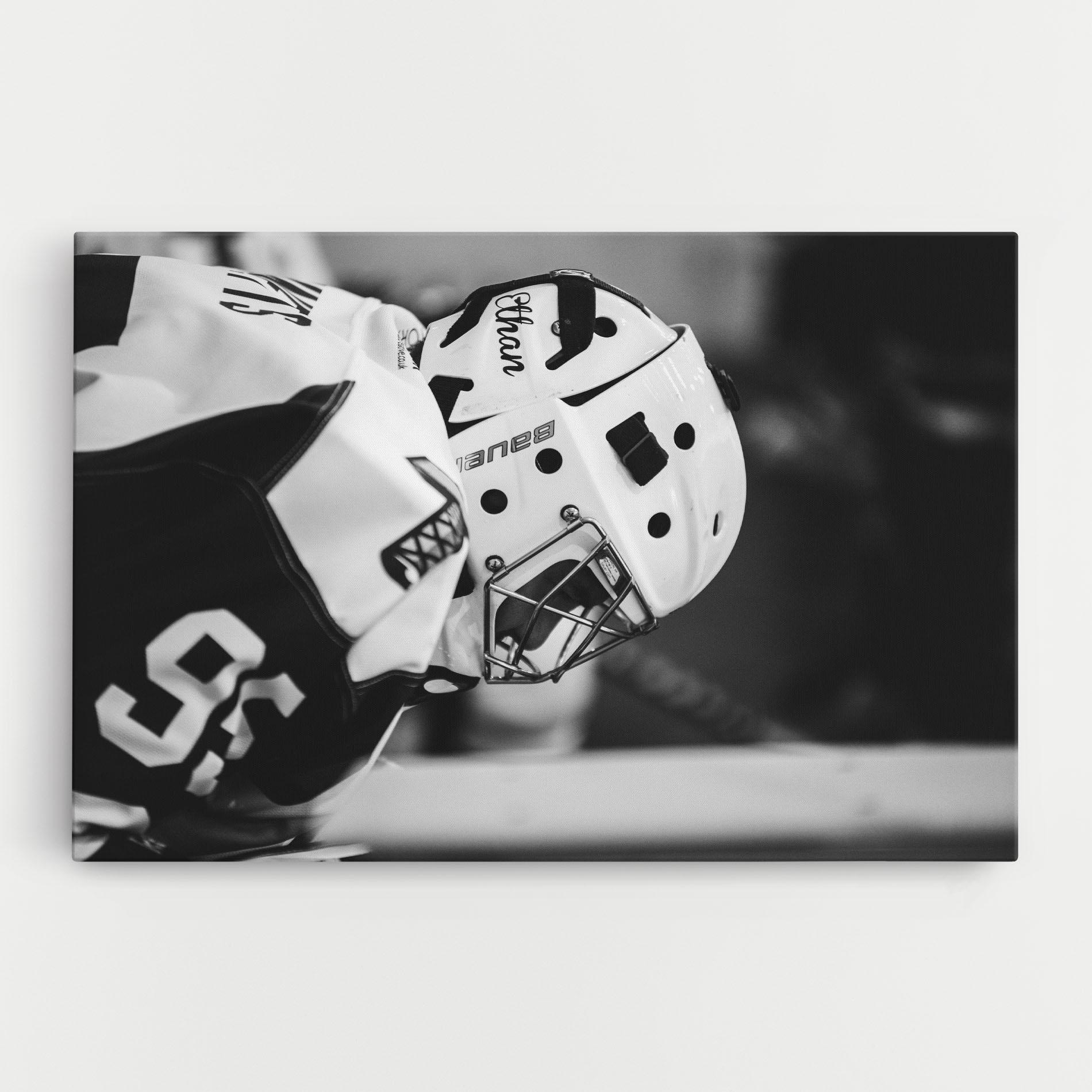Obraz na Płótnie Black White Hockey mockup 0