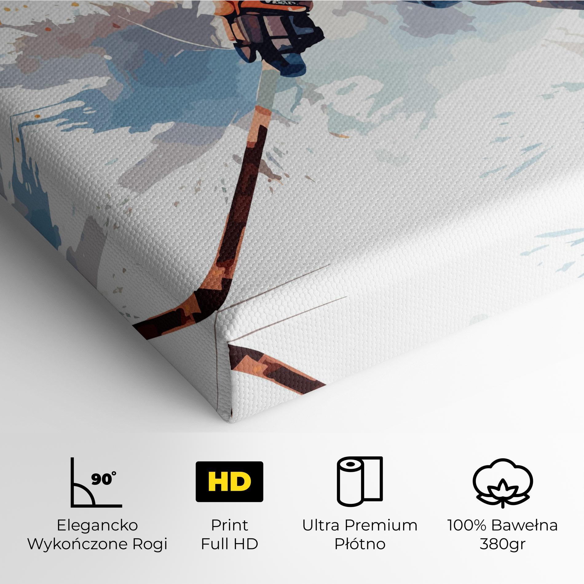 Obraz na Płótnie Orange Hockey mockup 4