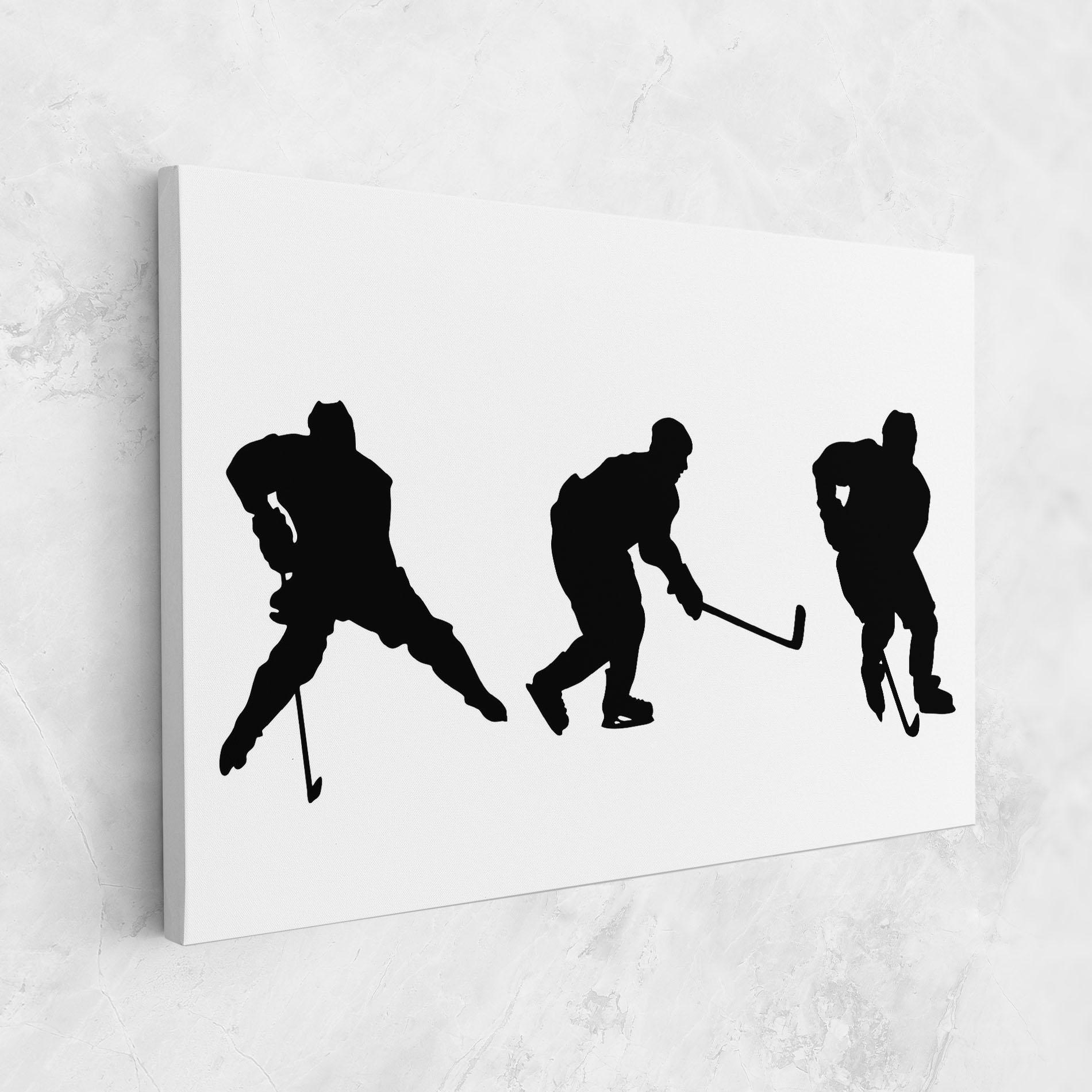 Obraz na Płótnie Hockey Pose mockup 1