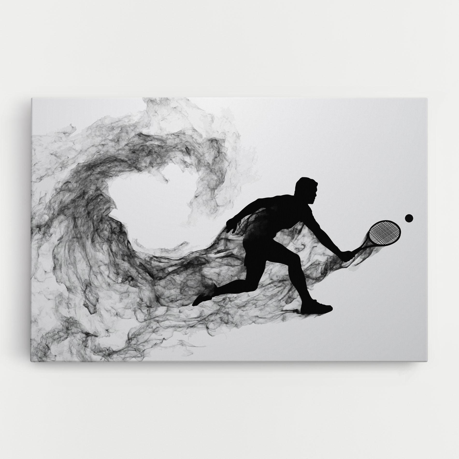 Obraz na Płótnie Black Smoke Tennis mockup 0