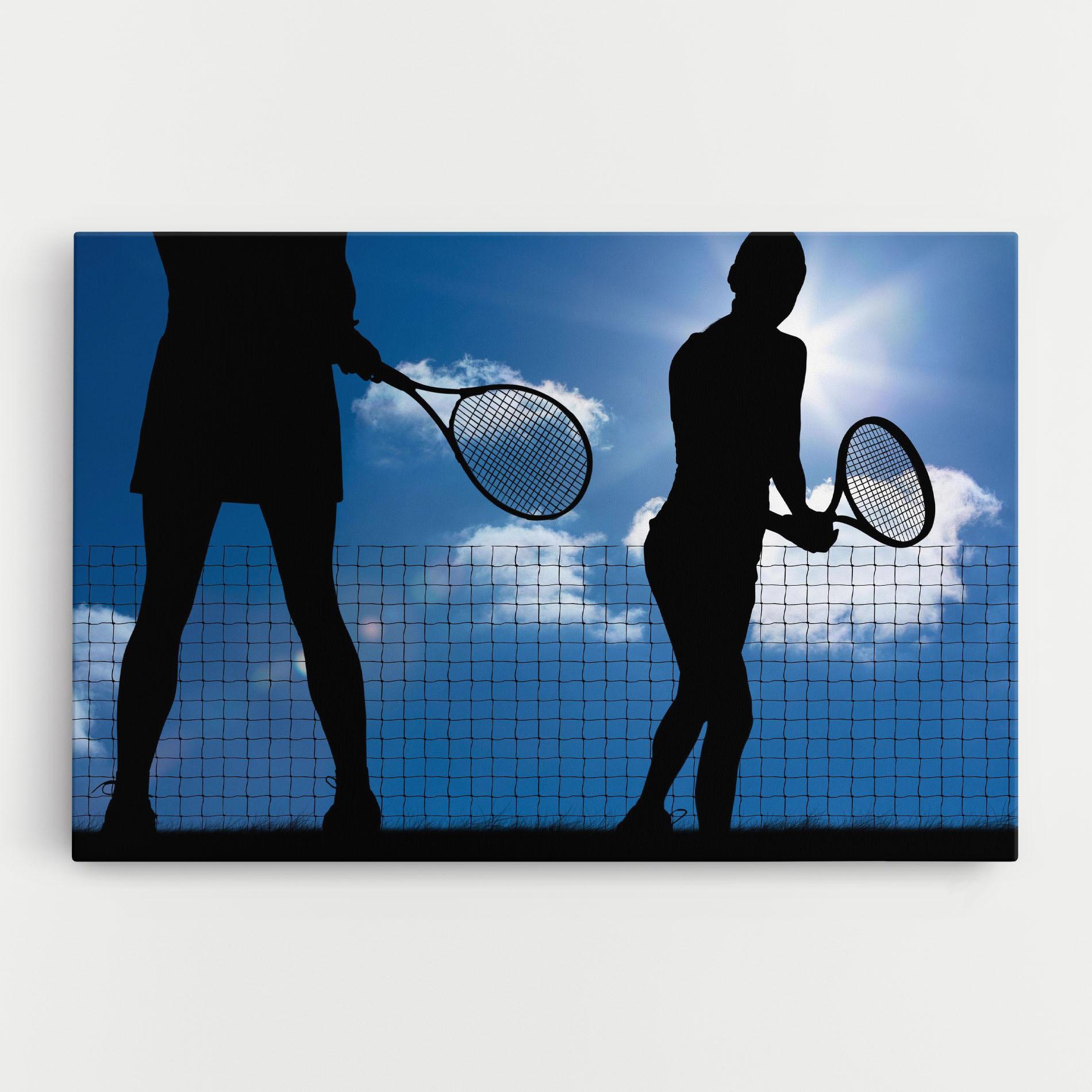 Obraz na Płótnie Blue Sky Tennis mockup 0