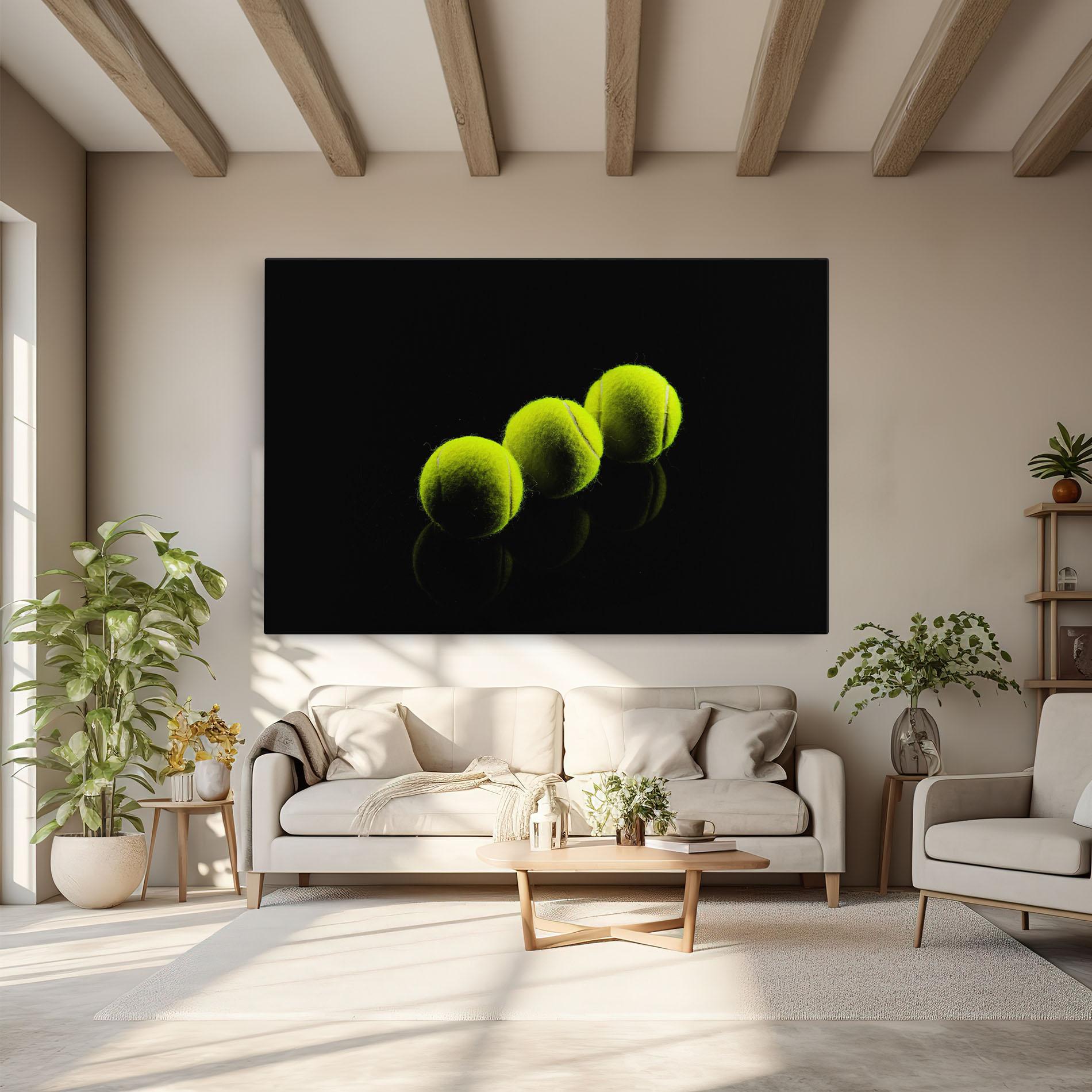 Obraz na Płótnie 3 Tennis Balls mockup 6
