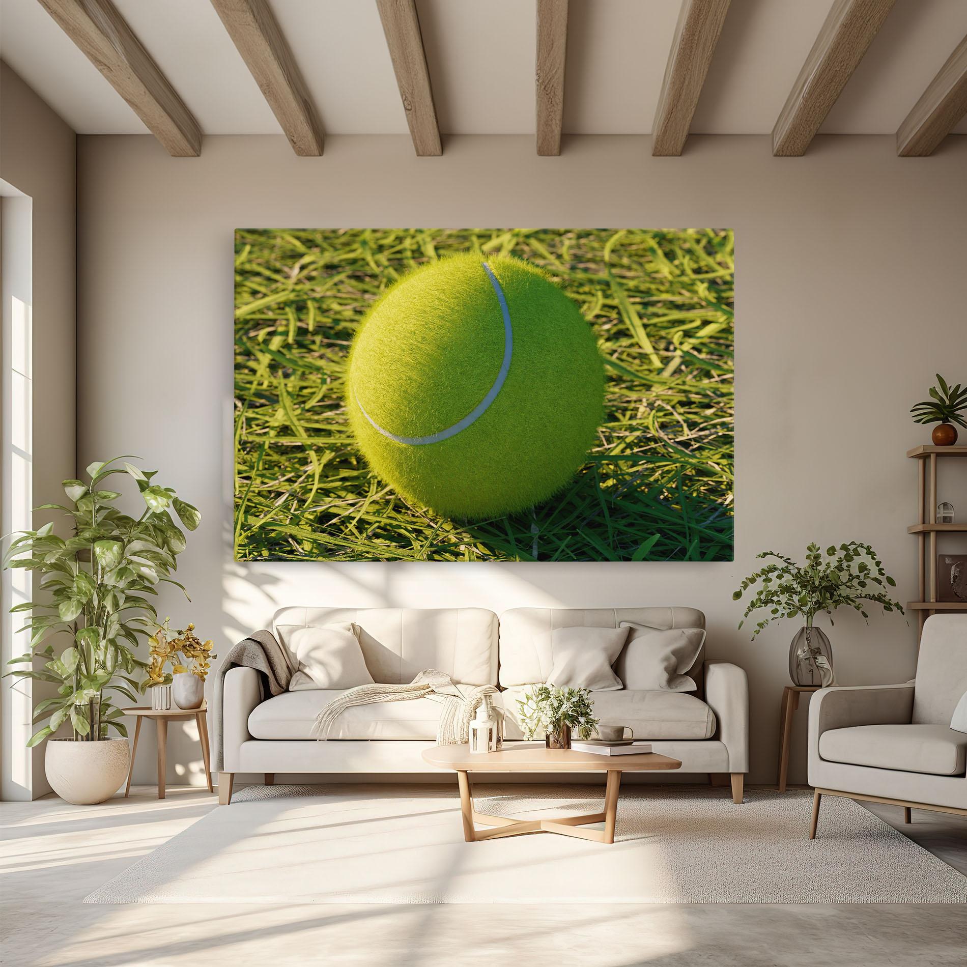Obraz na Płótnie Green Tennis Ball mockup 6