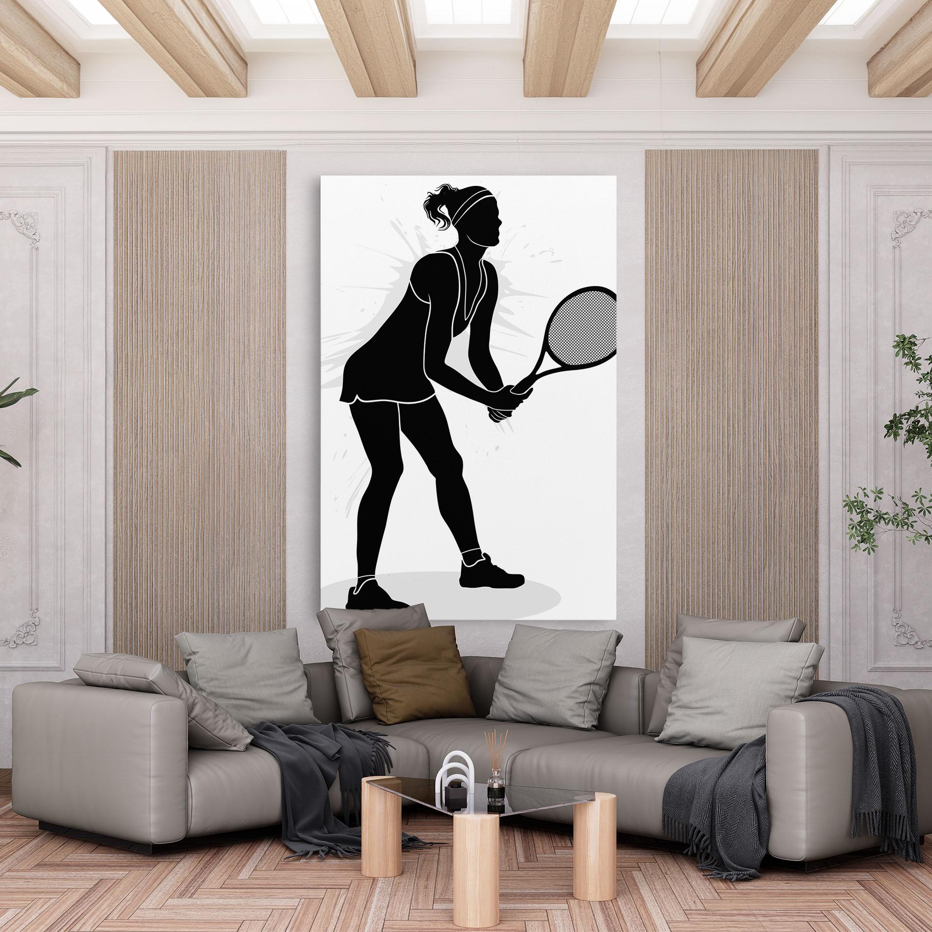 Obraz na Płótnie Female Tennis Player mockup 6