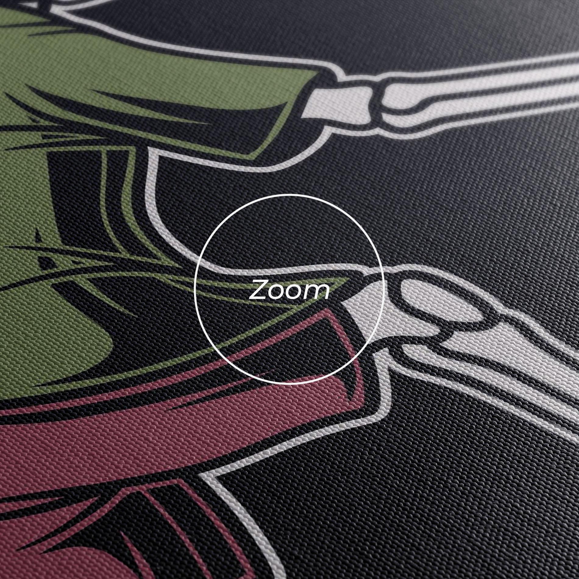 Obraz na Płótnie Skull Tennis mockup 3