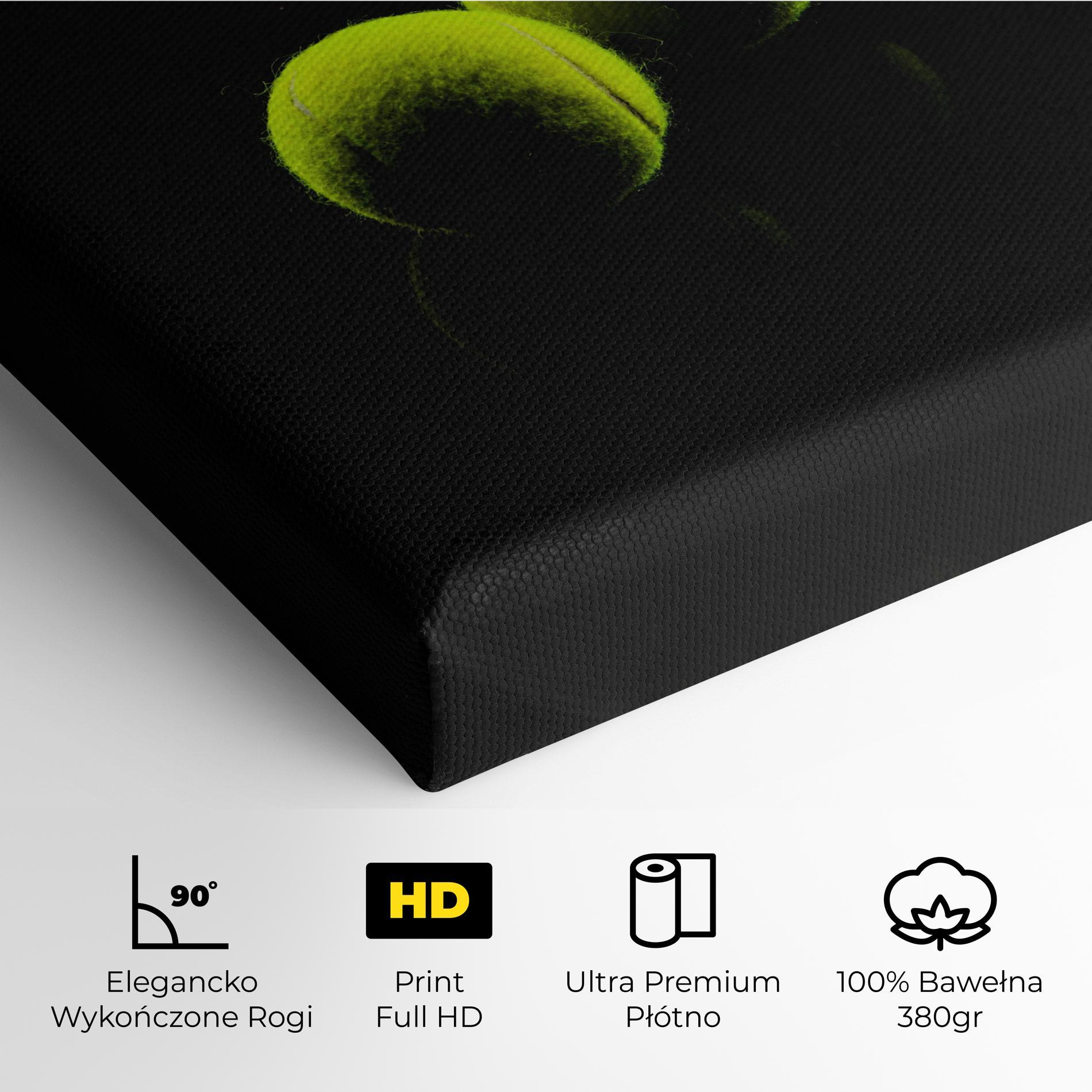 Obraz na Płótnie 3 Tennis Balls mockup 4