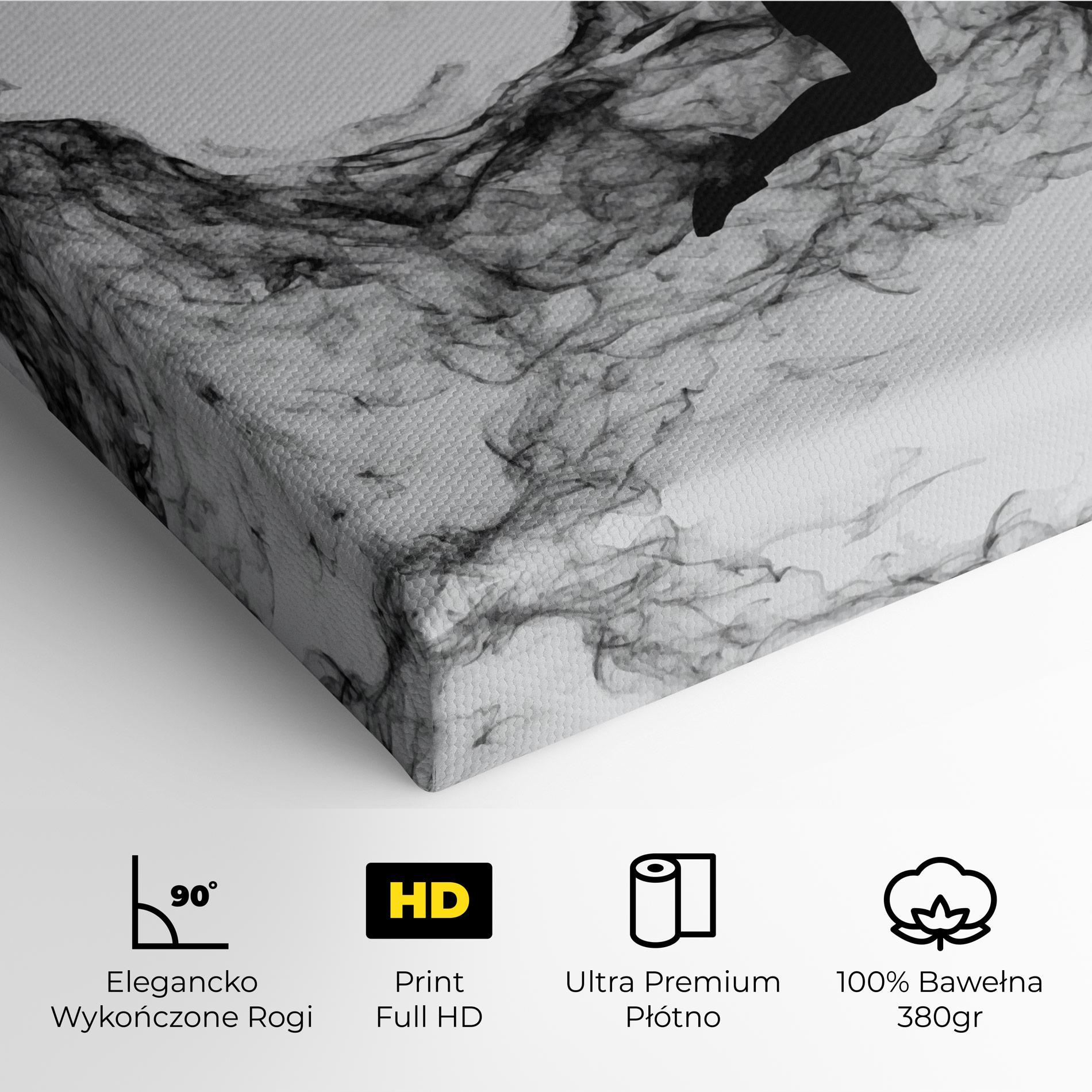 Obraz na Płótnie Black Smoke Tennis mockup 4