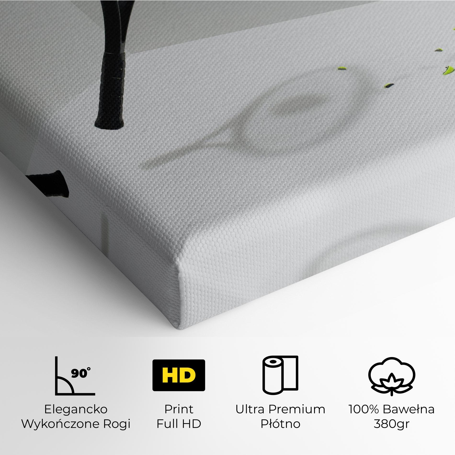 Obraz na Płótnie Broken Tennis Ball mockup 4