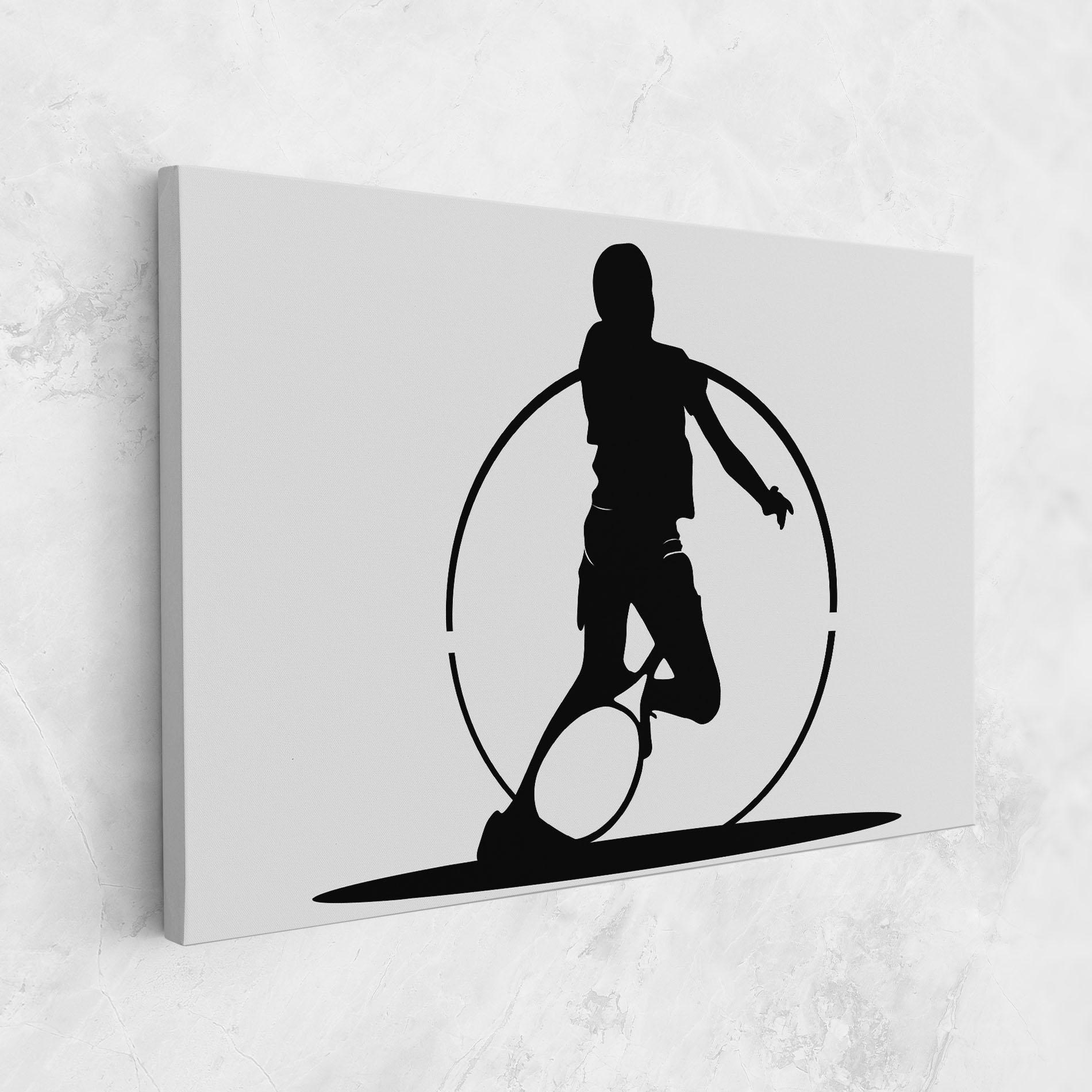 Obraz na Płótnie Black Tennis Circle mockup 1