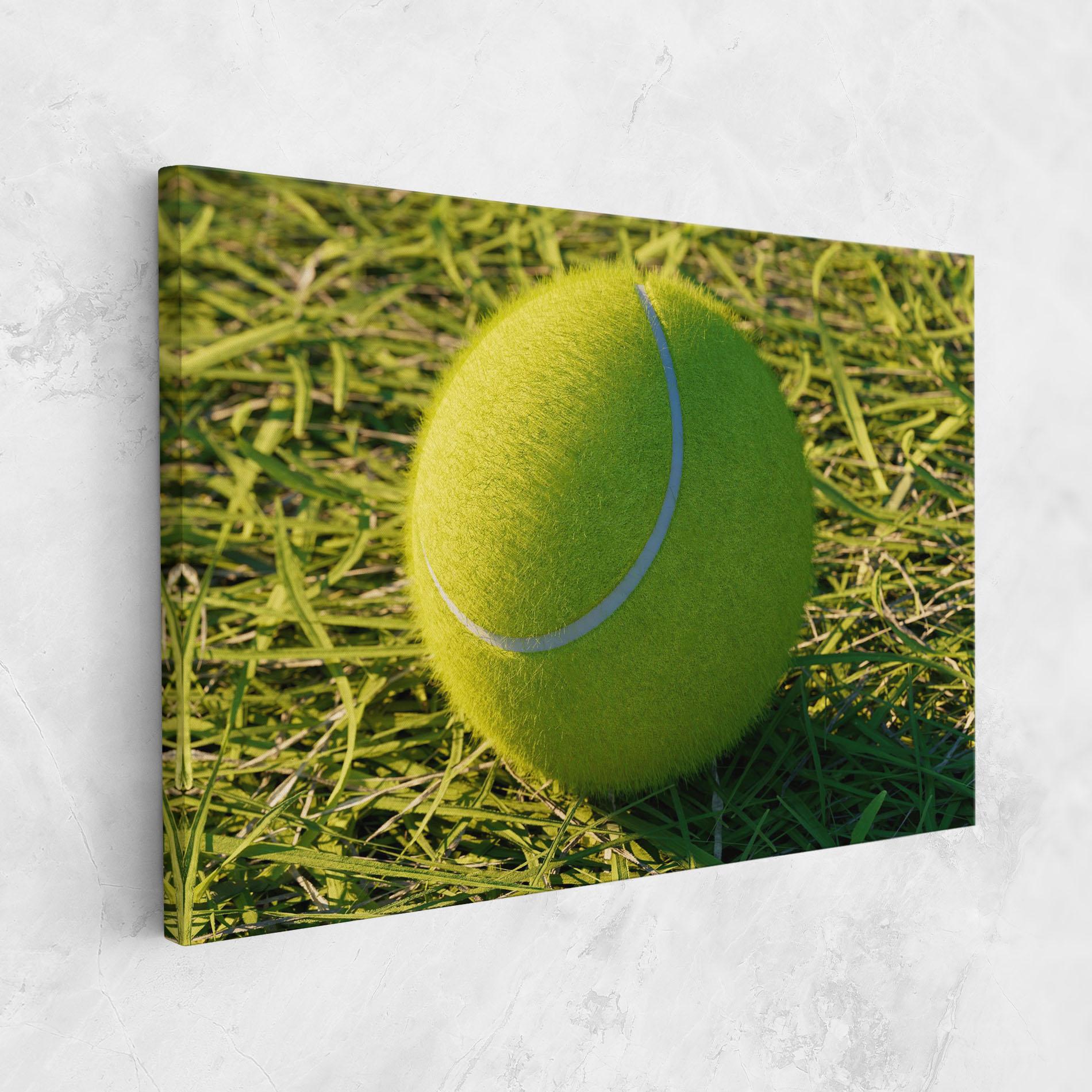 Obraz na Płótnie Green Tennis Ball mockup 1