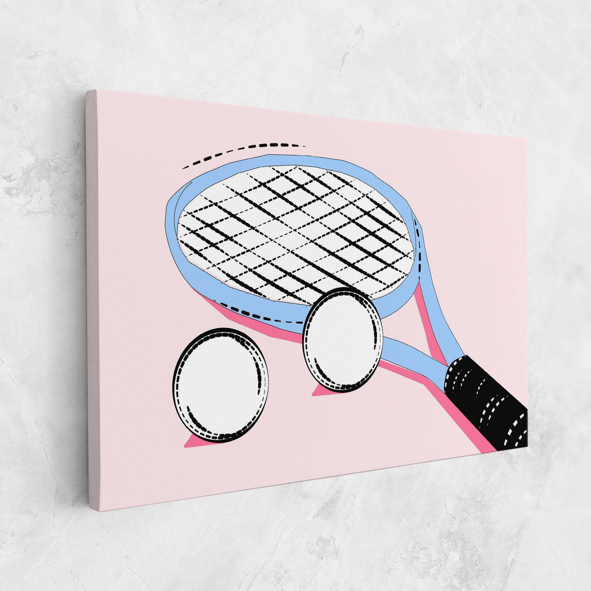 Obraz na Płótnie Pink Tennis mockup 1