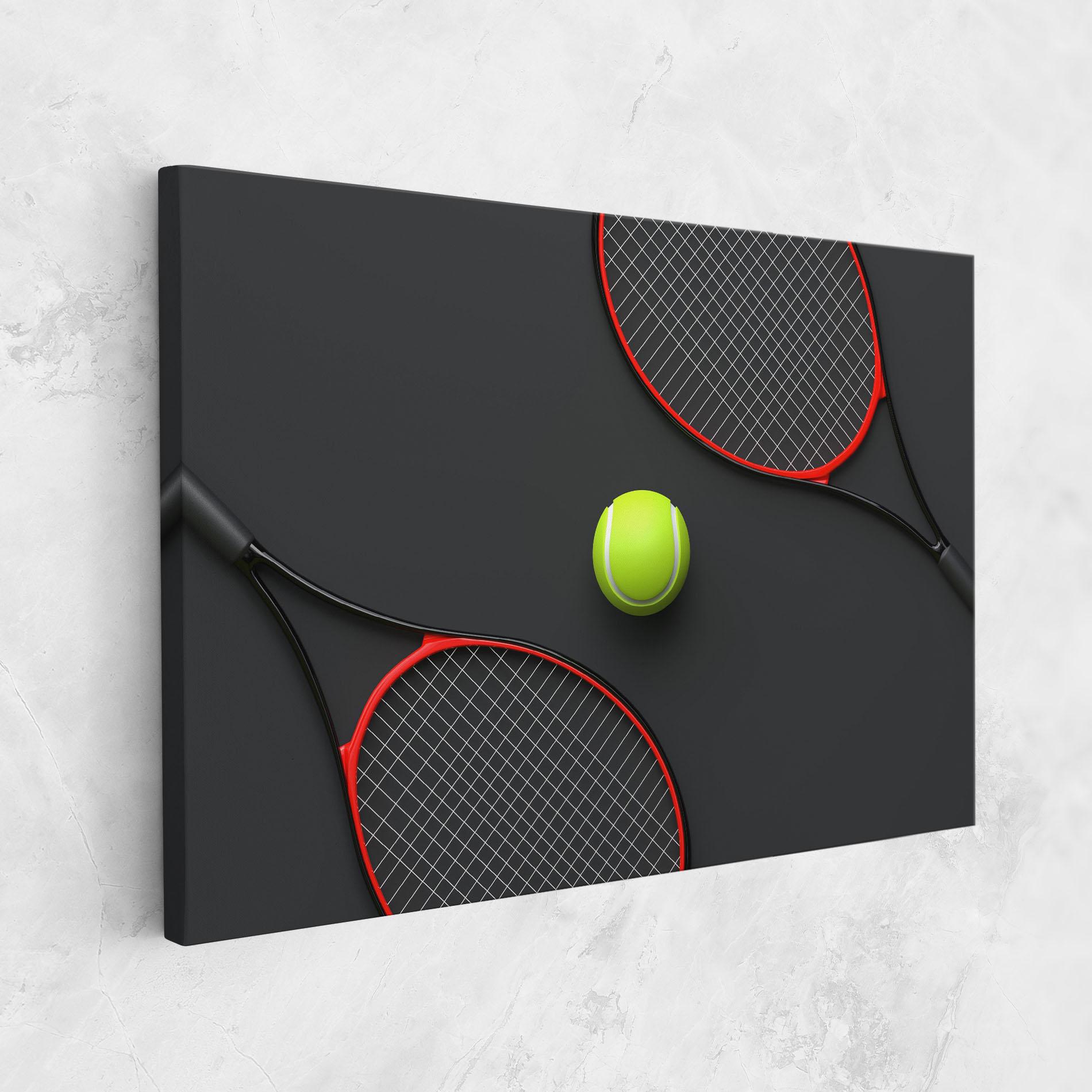 Obraz na Płótnie Red Tennis Rackets mockup 1