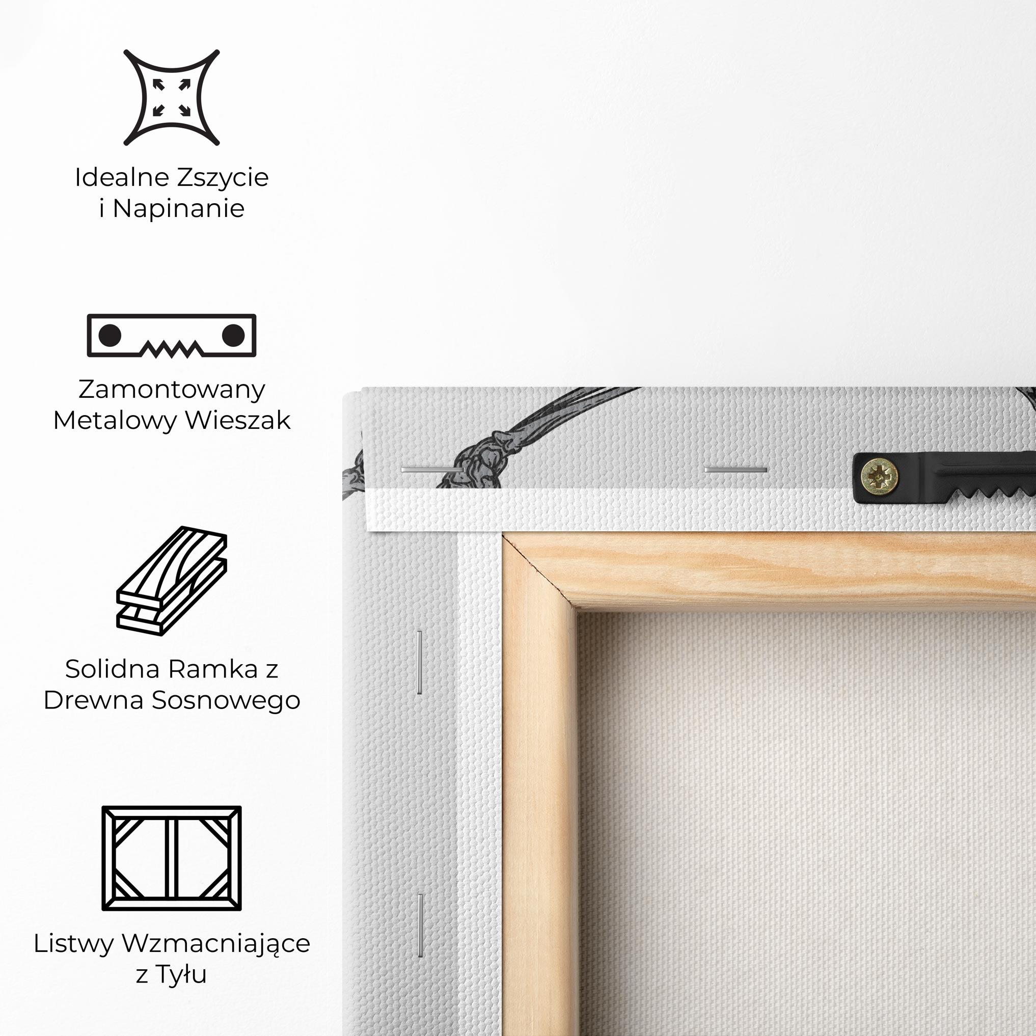 Obraz na Płótnie Blue Skull Tennis mockup 5