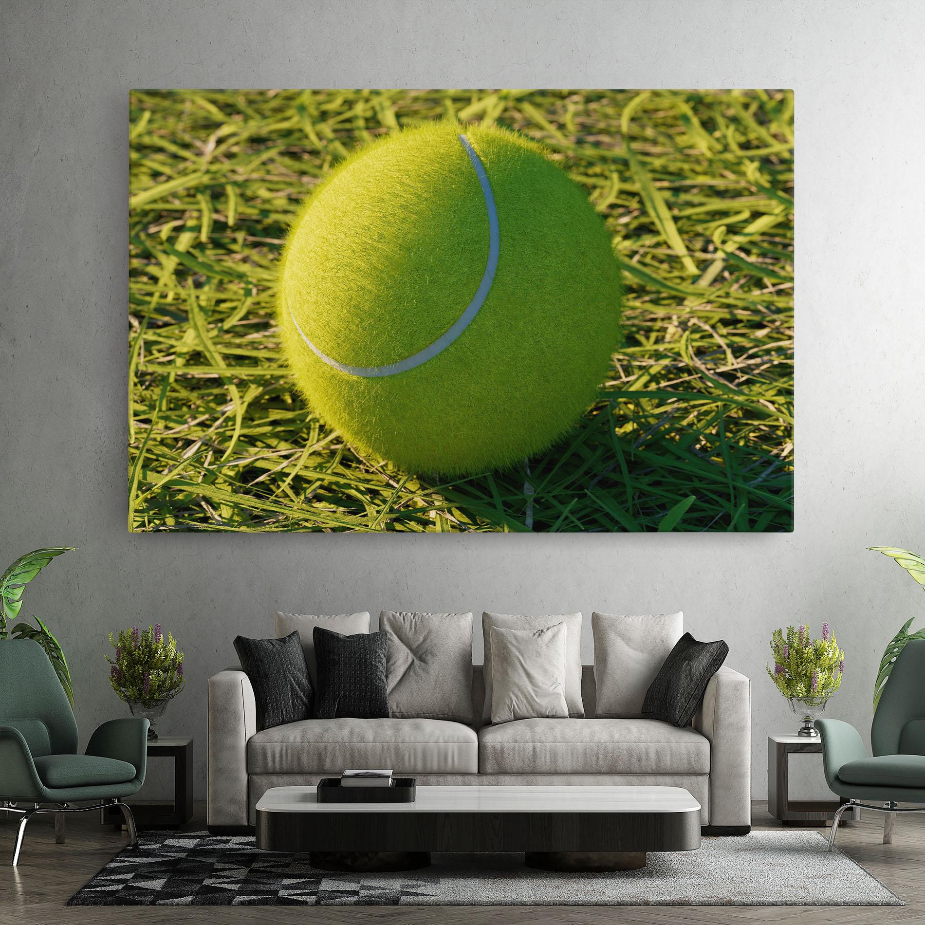 Obraz na Płótnie Green Tennis Ball mockup 7
