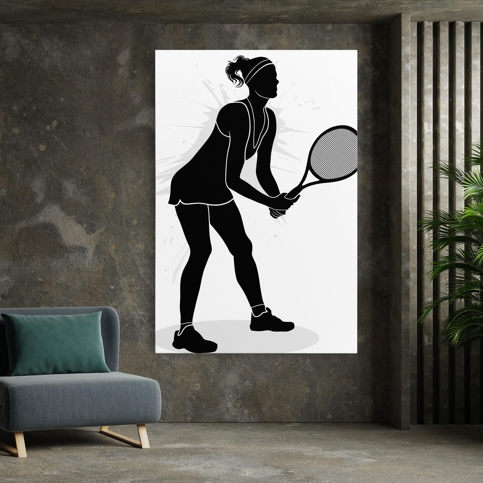 Obraz na Płótnie Female Tennis Player mockup 7
