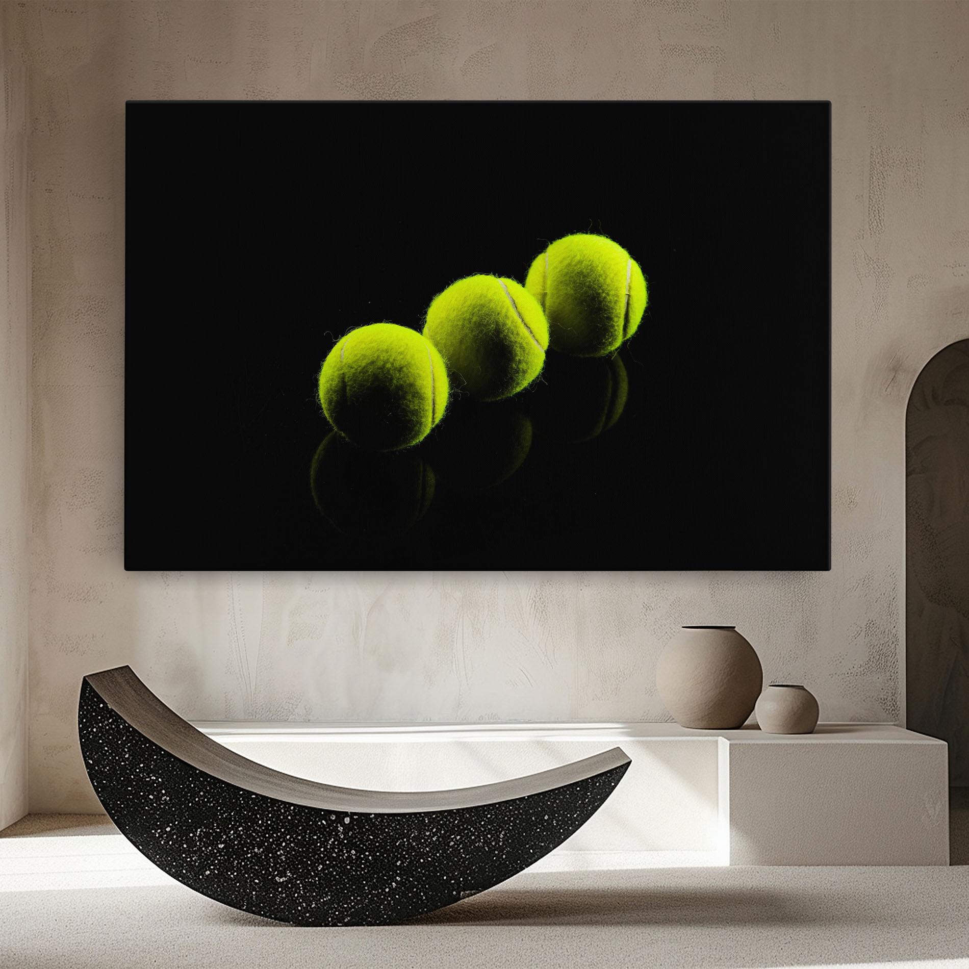 Obraz na Płótnie 3 Tennis Balls mockup 8
