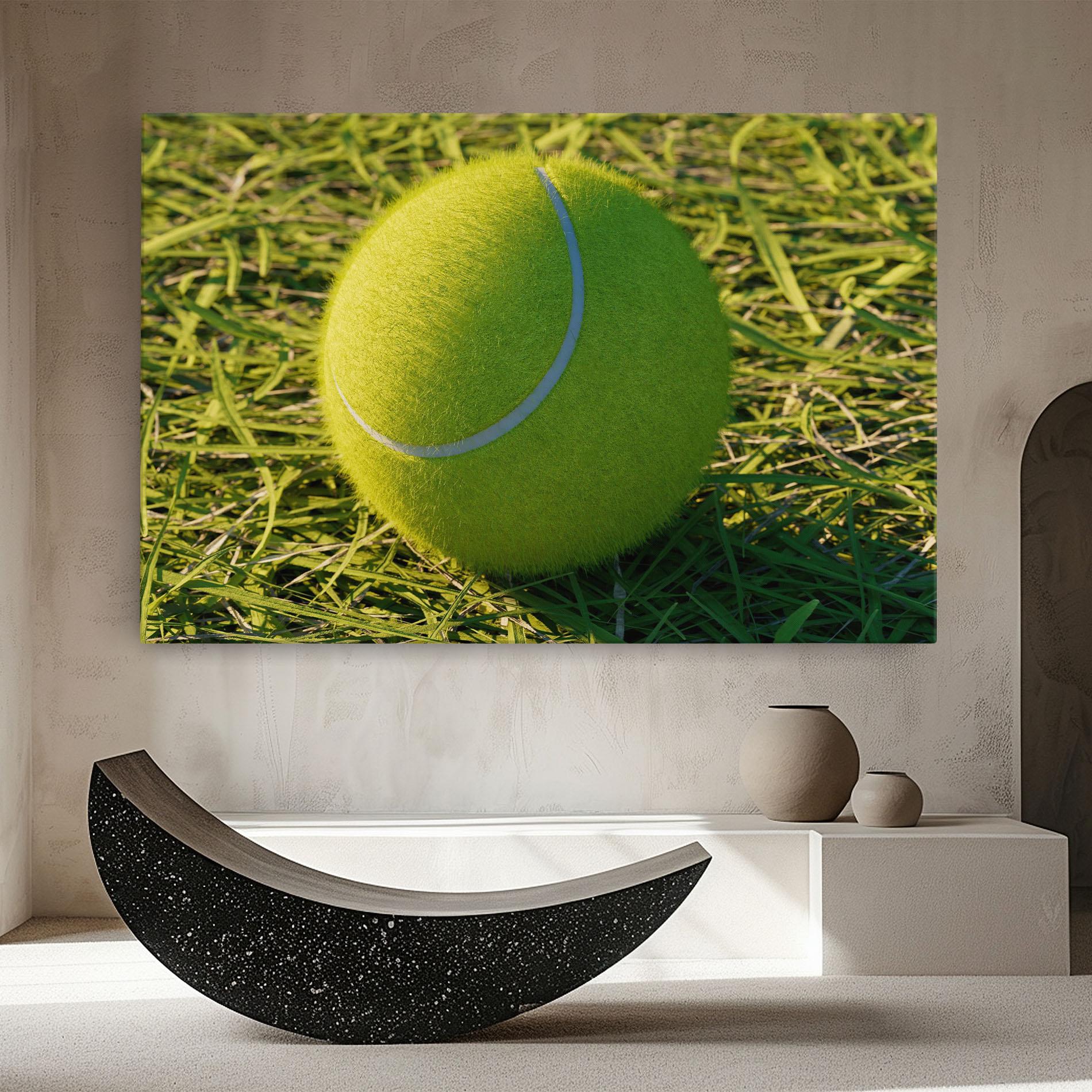 Obraz na Płótnie Green Tennis Ball mockup 8
