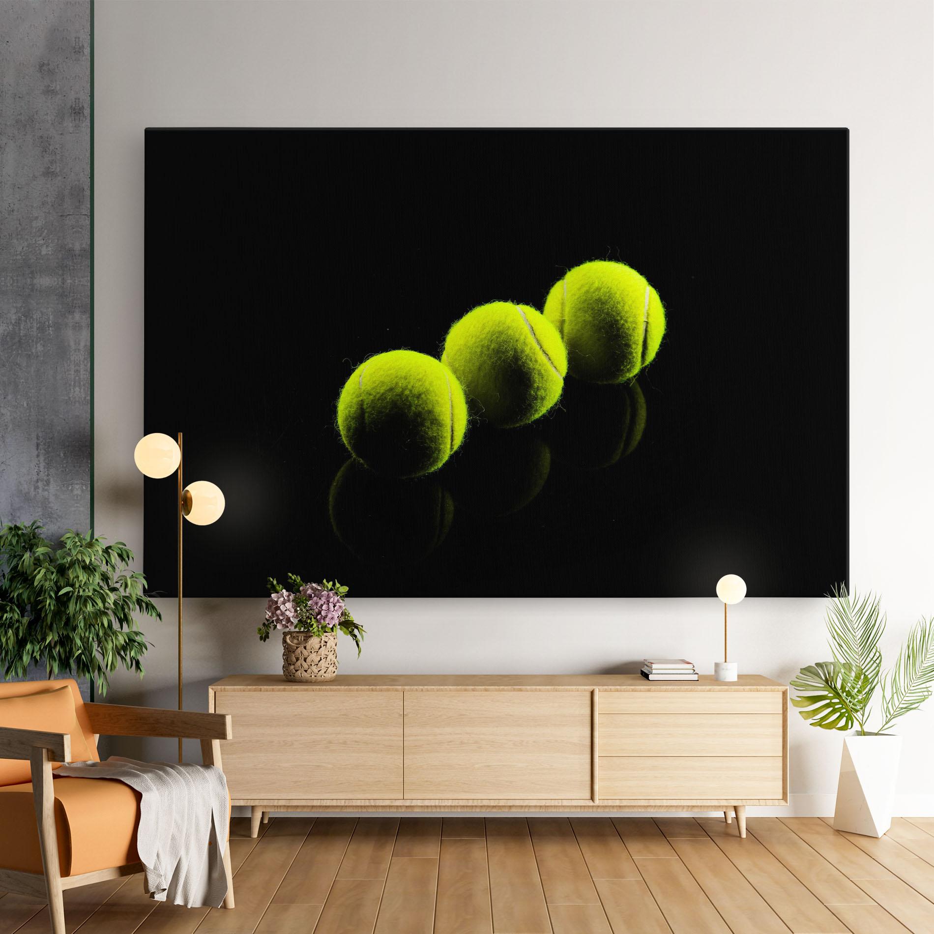 Obraz na Płótnie 3 Tennis Balls mockup 9
