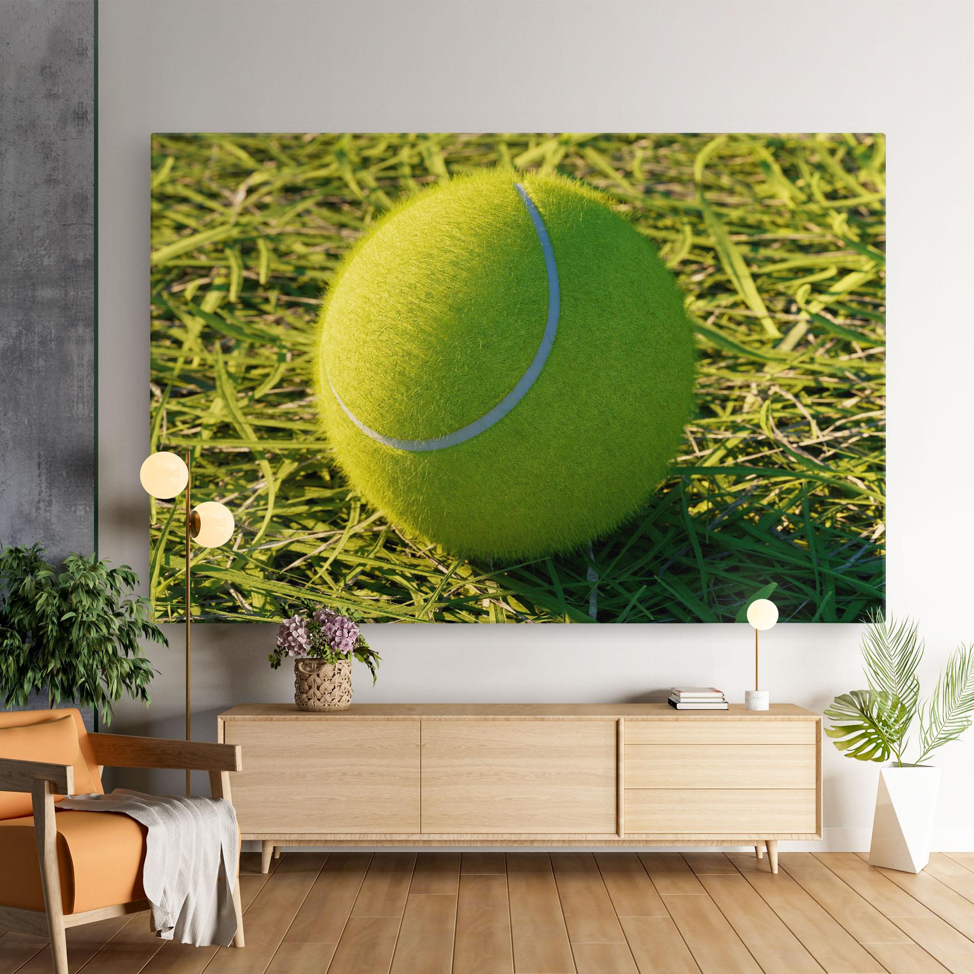 Obraz na Płótnie Green Tennis Ball mockup 9
