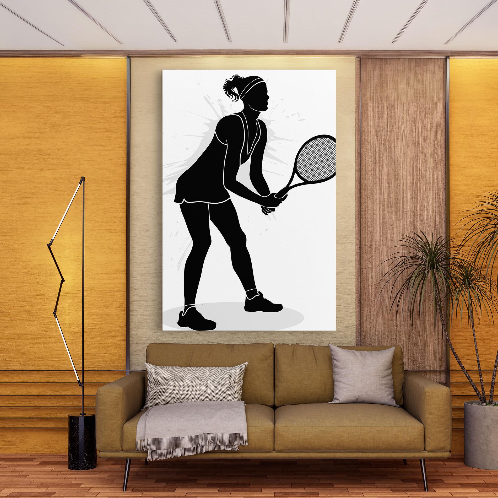 Obraz na Płótnie Female Tennis Player mockup 9