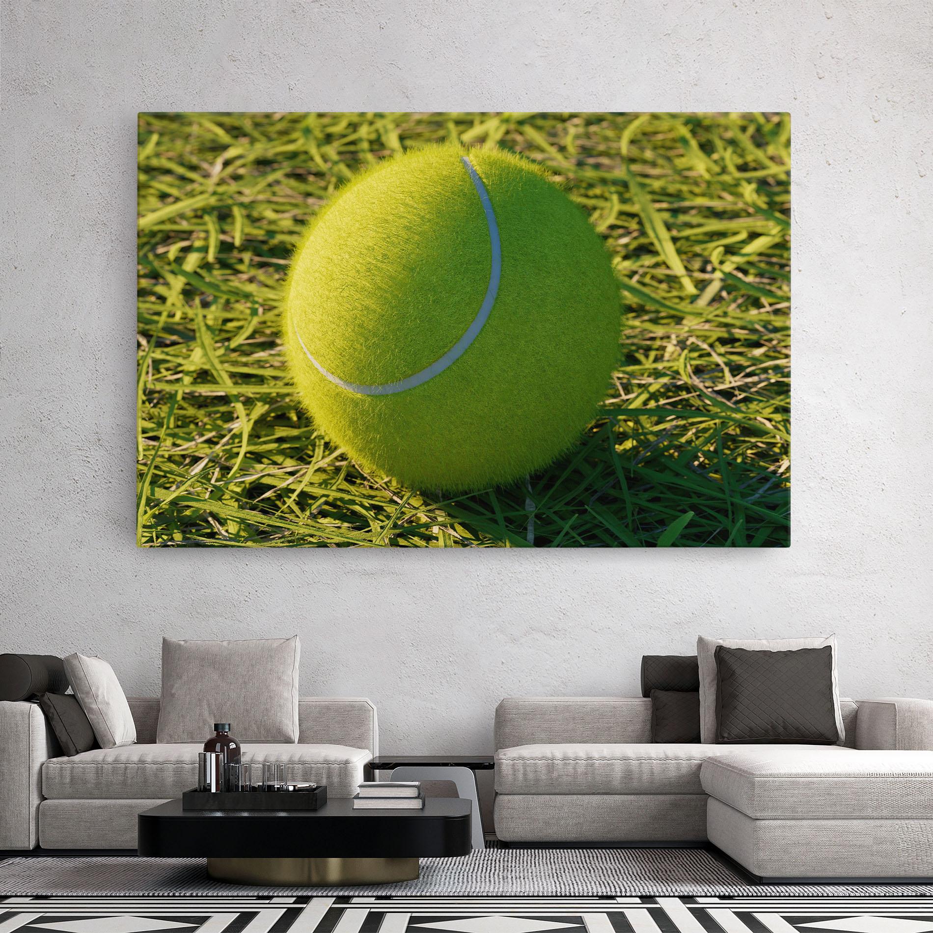 Obraz na Płótnie Green Tennis Ball mockup 2
